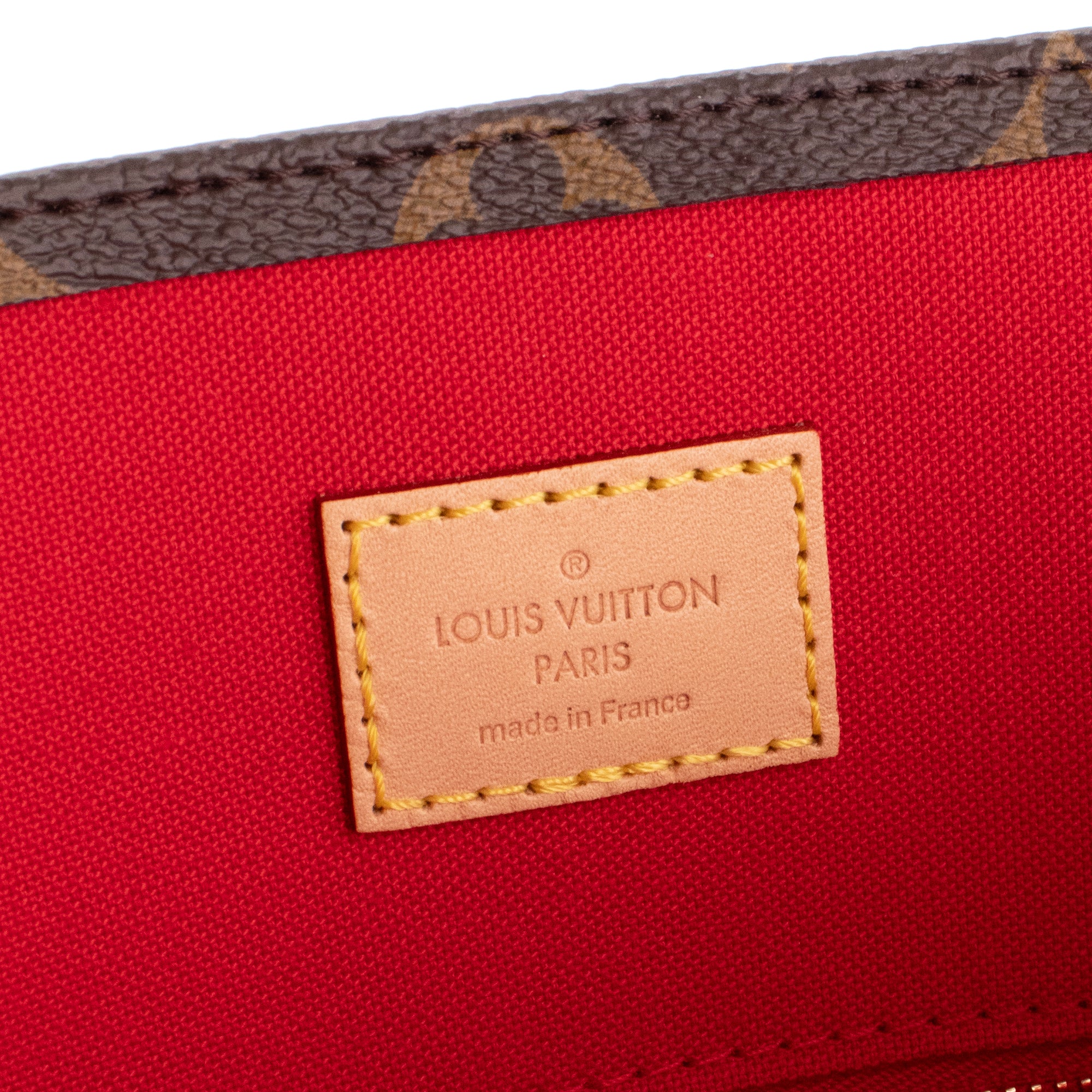 LOUIS VUITTON - Sac à main Plat MM Louis Vuitton  toile enduite monogrammée
