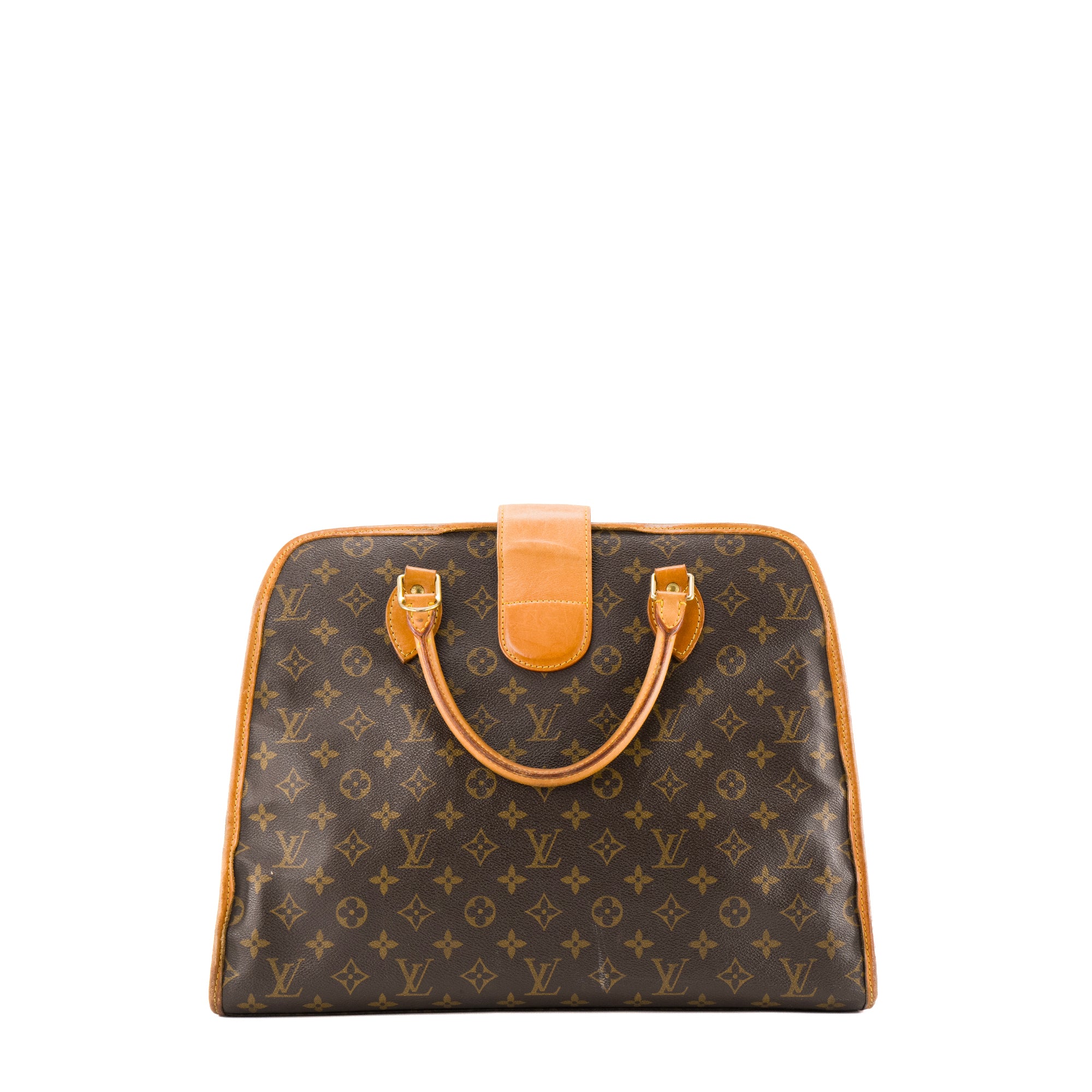 LOUIS VUITTON - Sac à main Rivoli Louis Vuitton en toile enduite monogrammée vintage