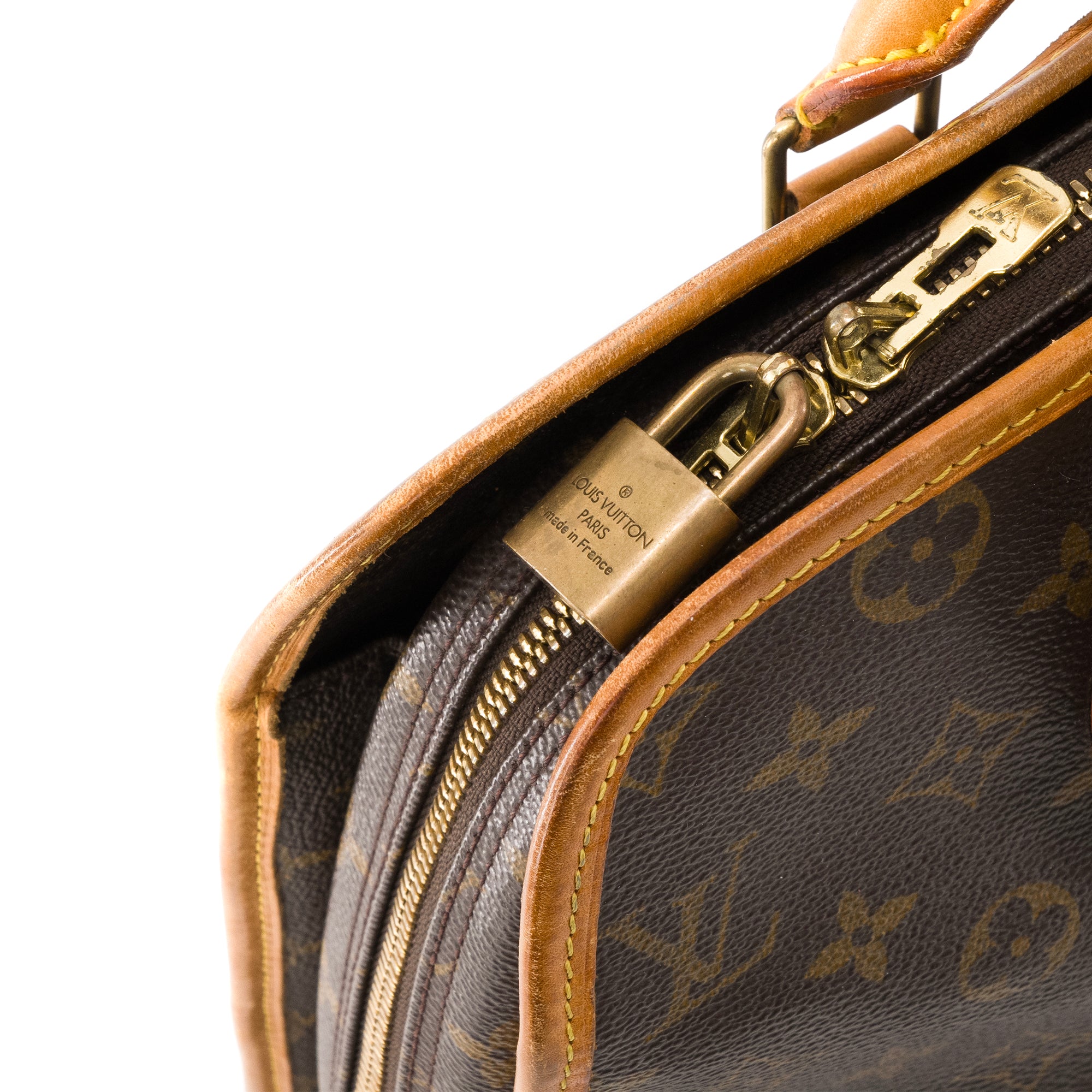 LOUIS VUITTON - Sac à main Rivoli Louis Vuitton en toile enduite monogrammée vintage