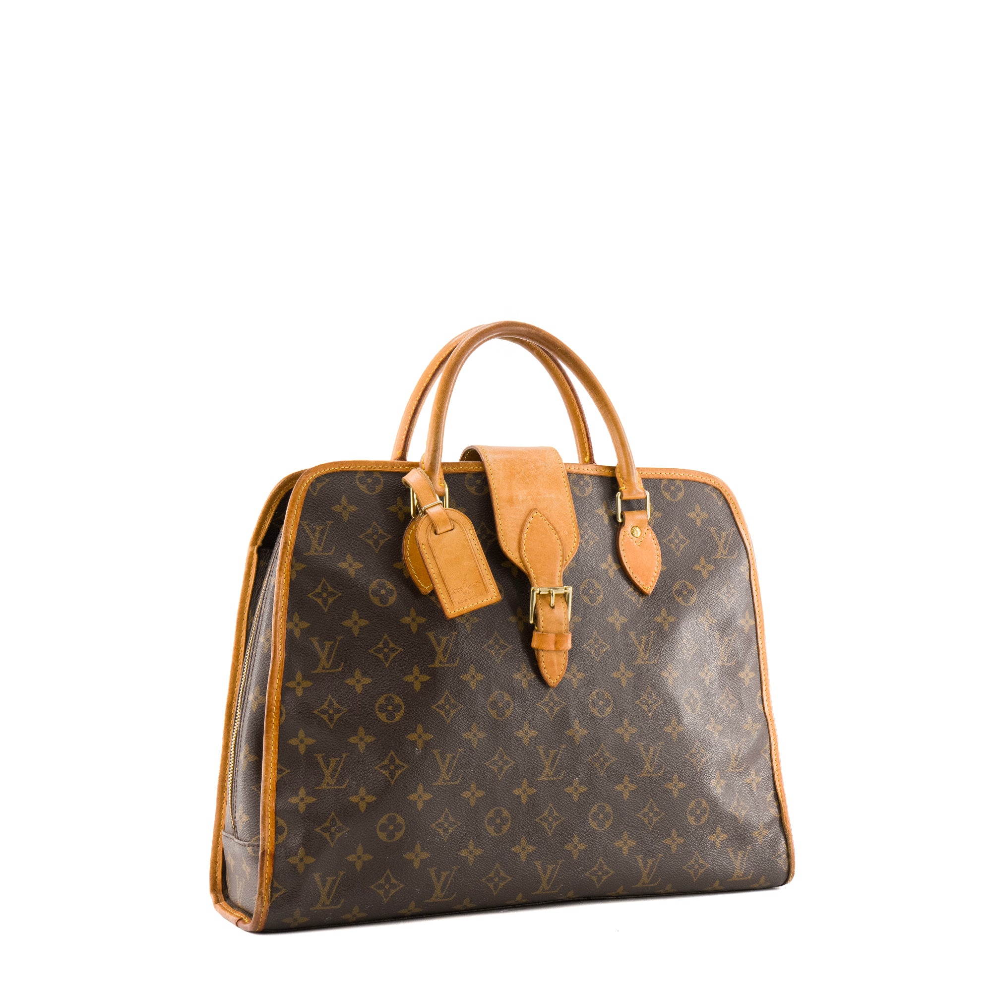 LOUIS VUITTON - Sac à main Rivoli Louis Vuitton en toile enduite monogrammée vintage