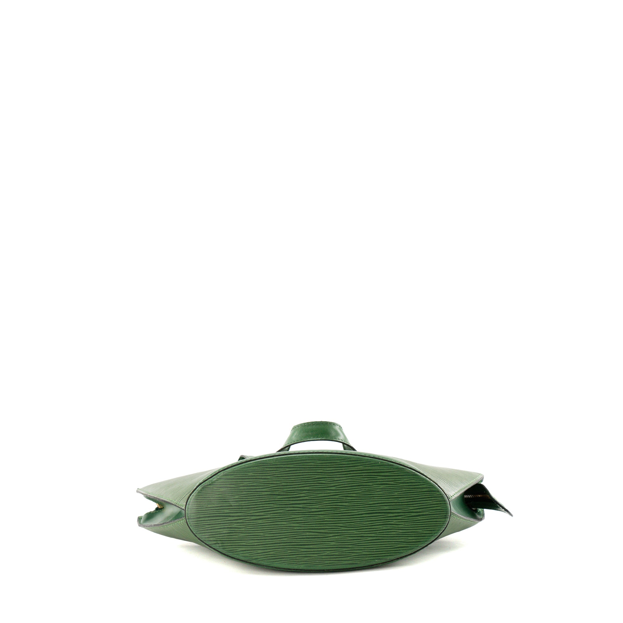 LOUIS VUITTON - Sac à main Saint Jacques Louis Vuitton en cuir épi vert vintage