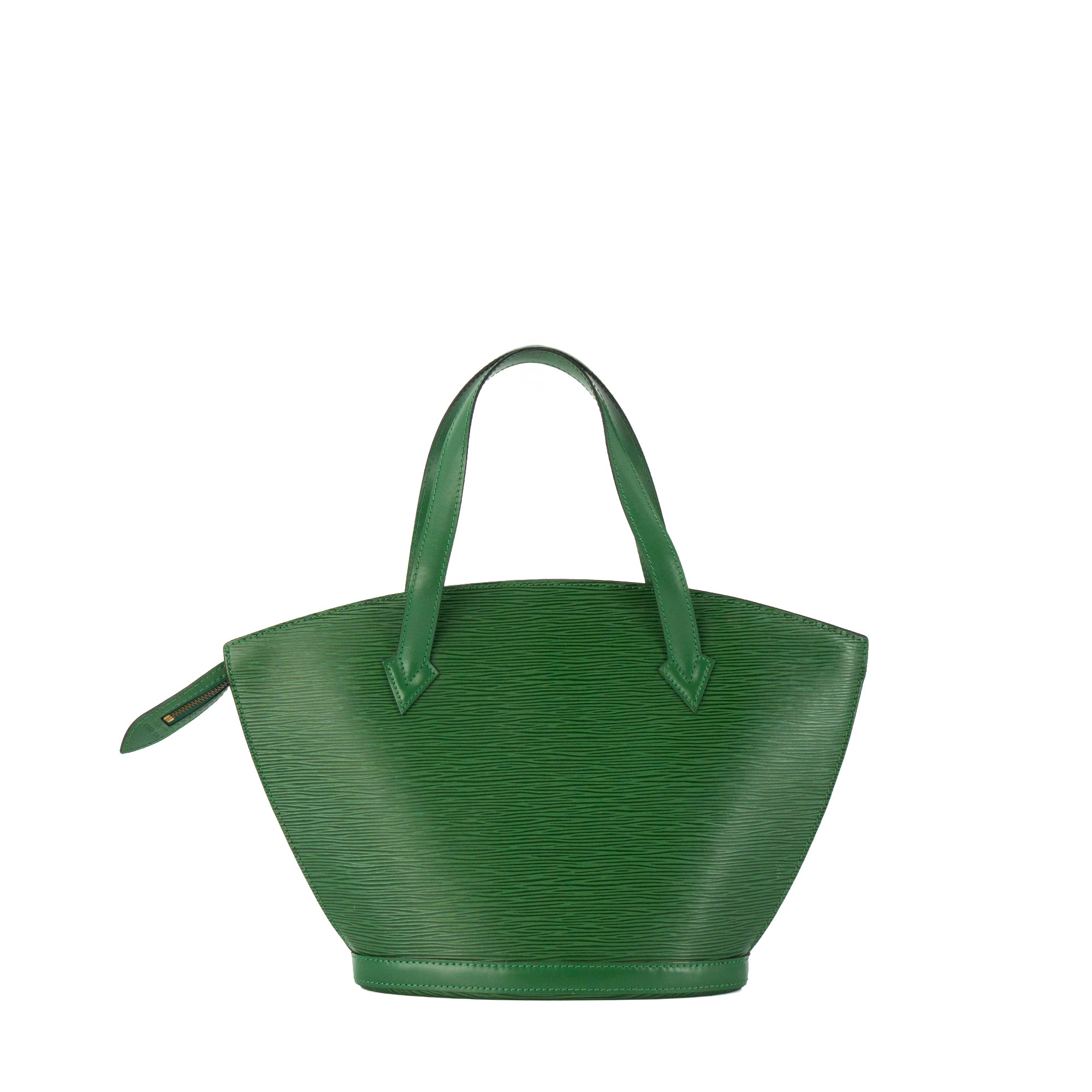 LOUIS VUITTON - Sac à main Saint Jacques Louis Vuitton en cuir épi vert vintage