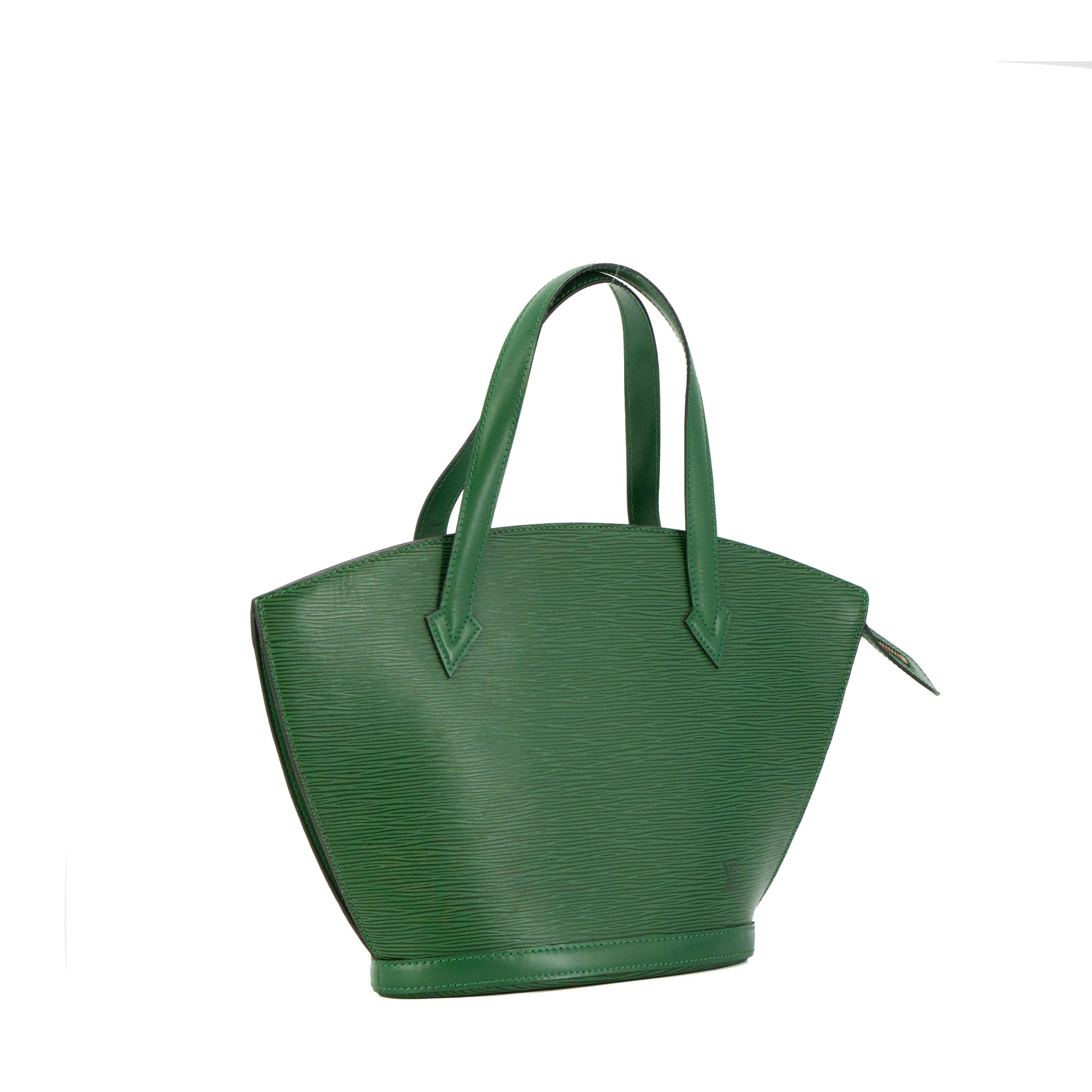 LOUIS VUITTON - Sac à main Saint Jacques Louis Vuitton en cuir épi vert vintage