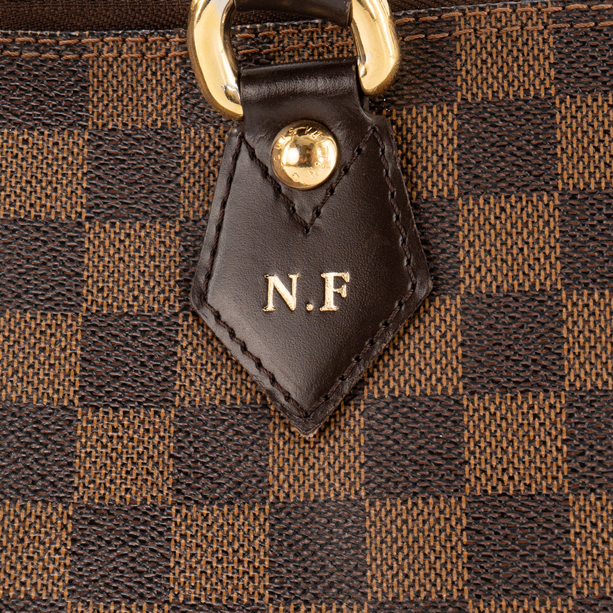 LOUIS VUITTON - Sac à main Saleya Louis Vuitton en toile enduite damier ébène