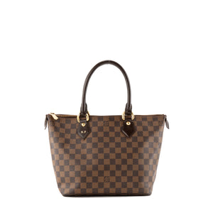 LOUIS VUITTON - Sac à main Saleya Louis Vuitton en toile enduite damier ébène
