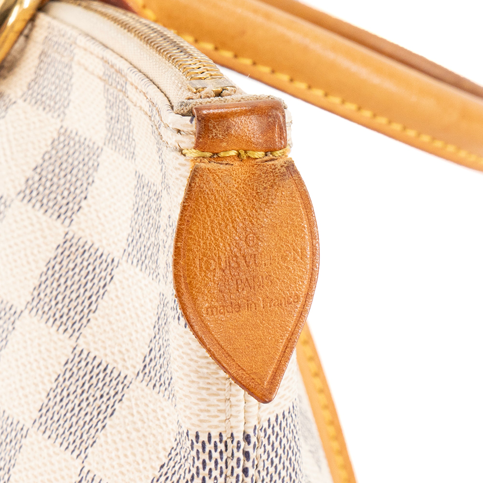 LOUIS VUITTON - Sac à main Saleya Louis Vuitton en toile enduite damier azur vintage