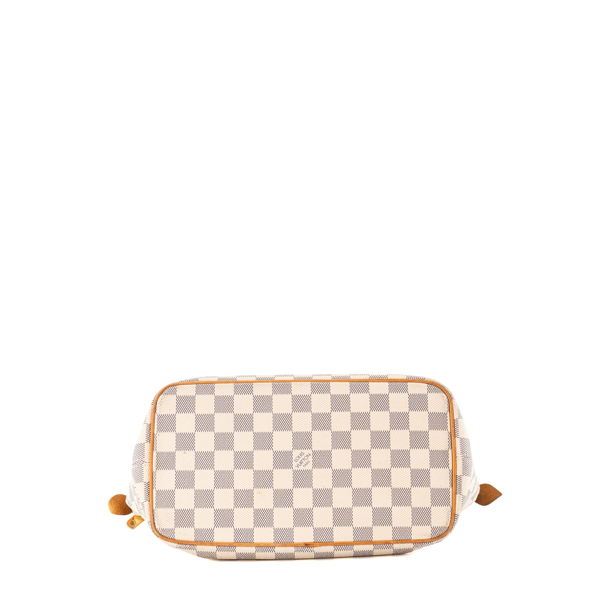 LOUIS VUITTON - Sac à main Saleya Louis Vuitton en toile enduite damier azur vintage