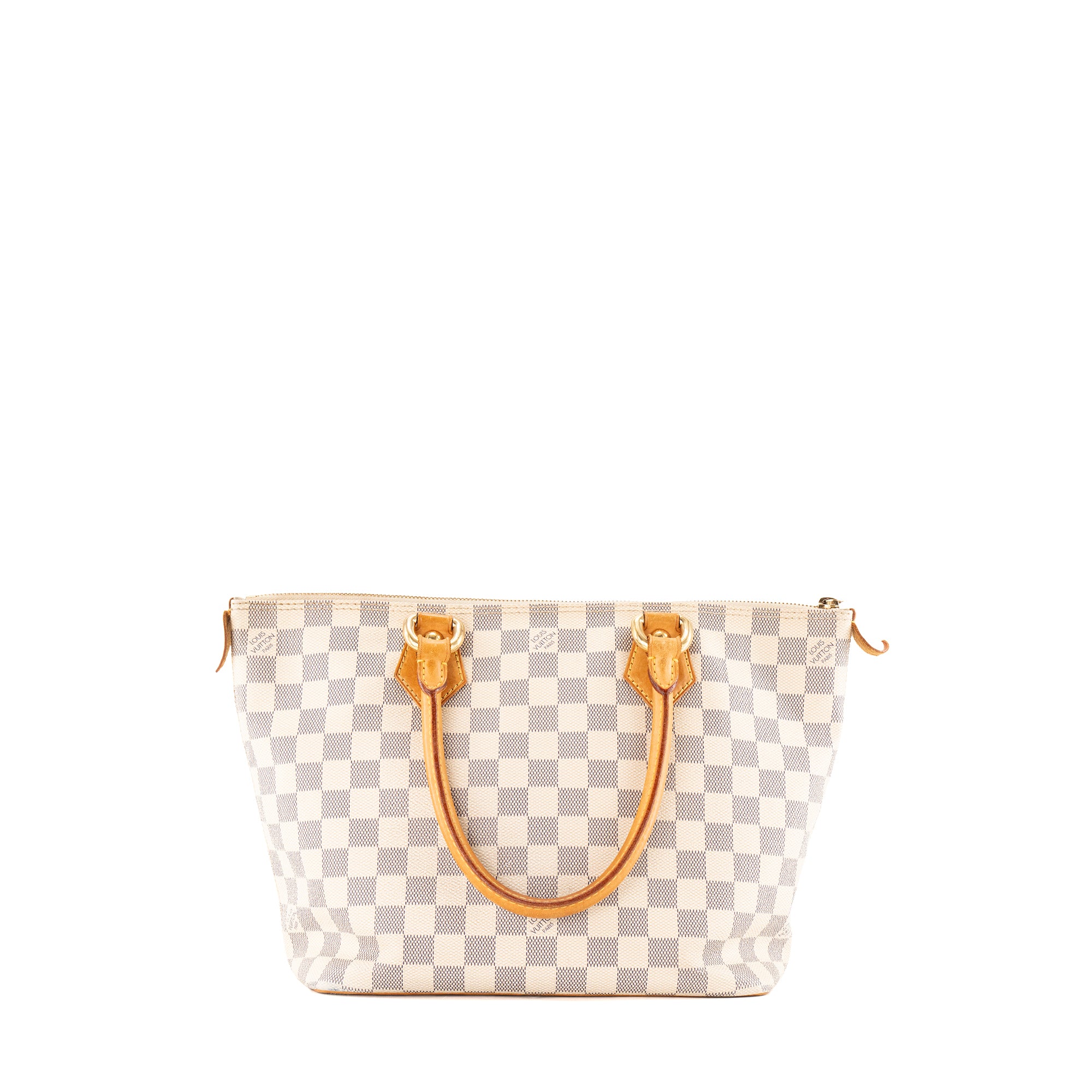 LOUIS VUITTON - Sac à main Saleya Louis Vuitton en toile enduite damier azur vintage