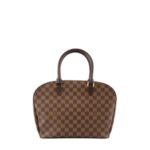 LOUIS VUITTON - Sac à main Sarria Louis Vuitton en toile damier ébène
