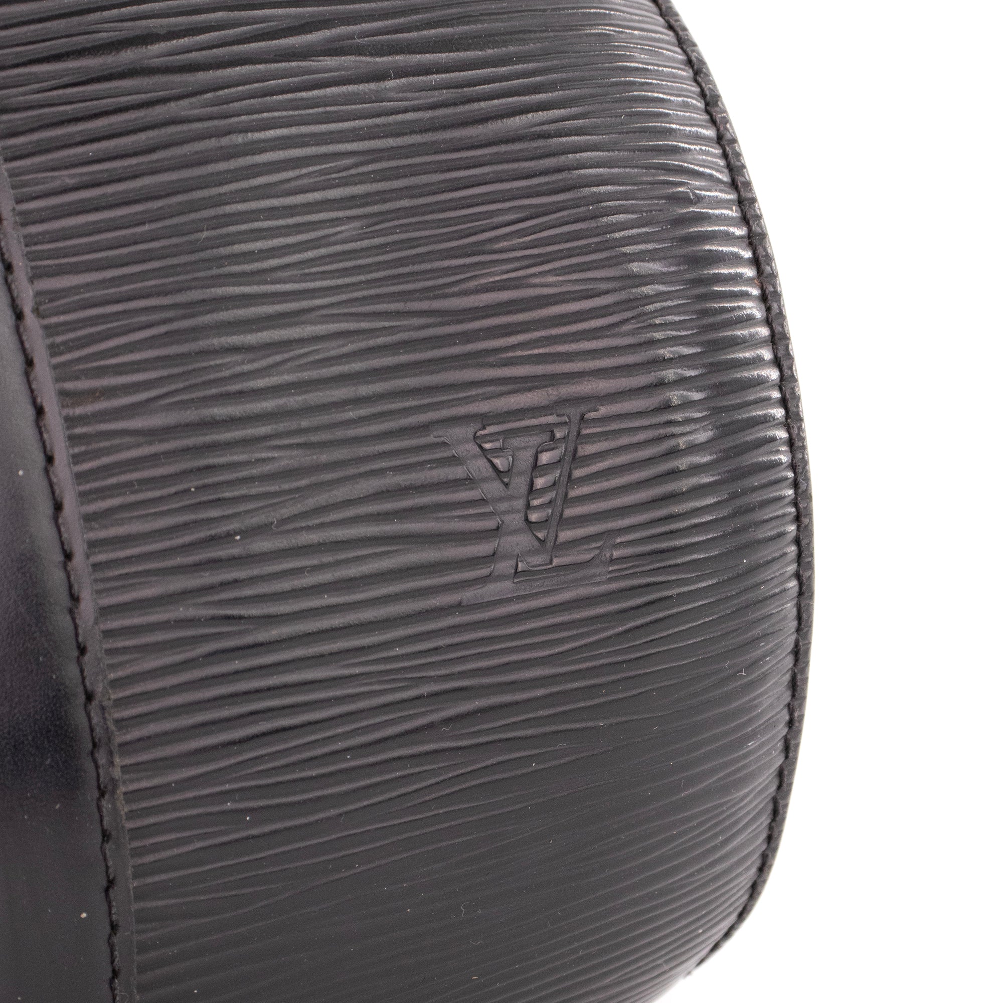 LOUIS VUITTON - Sac à main Soufflot Louis Vuitton en cuir épi noir