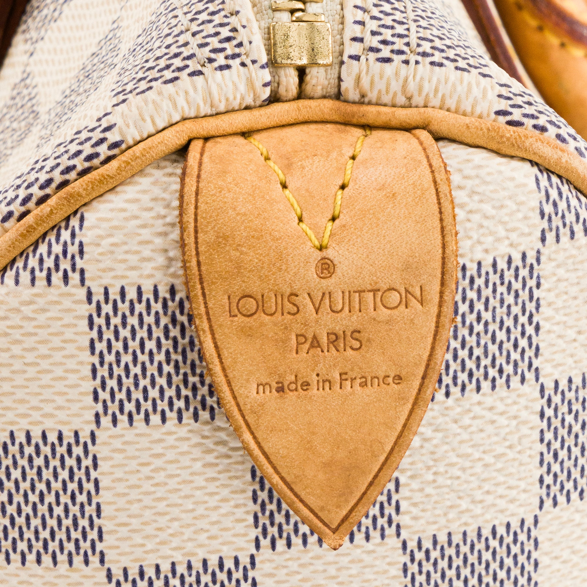 LOUIS VUITTON - Sac à main Speedy 25 Louis Vuitton en toile enduite damier azur