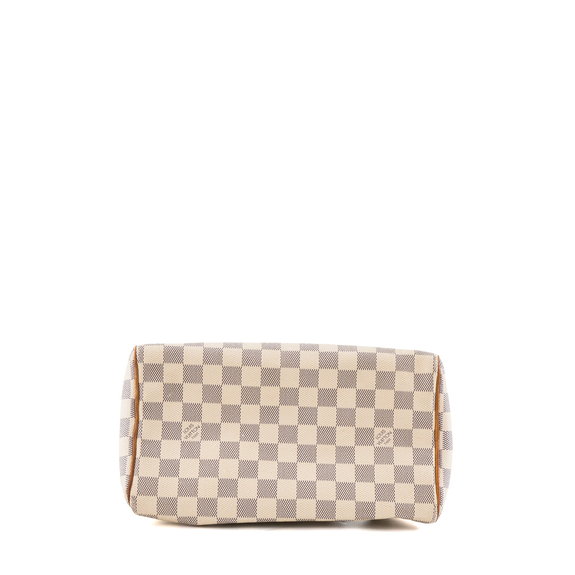 LOUIS VUITTON - Sac à main Speedy 25 Louis Vuitton en toile enduite damier azur