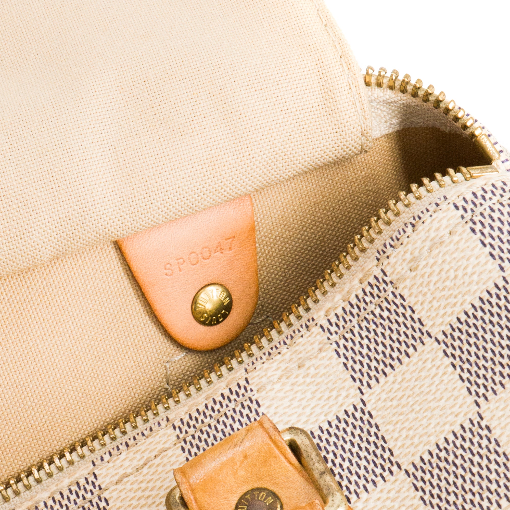 LOUIS VUITTON - Sac à main Speedy 25 Louis Vuitton en toile enduite damier azur