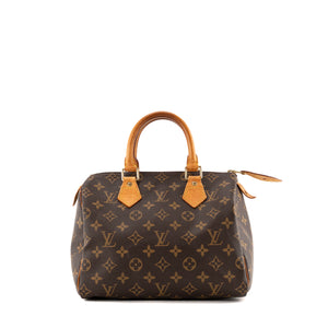 LOUIS VUITTON - Sac à main Speedy 25 Louis Vuitton en toile enduite monogrammée