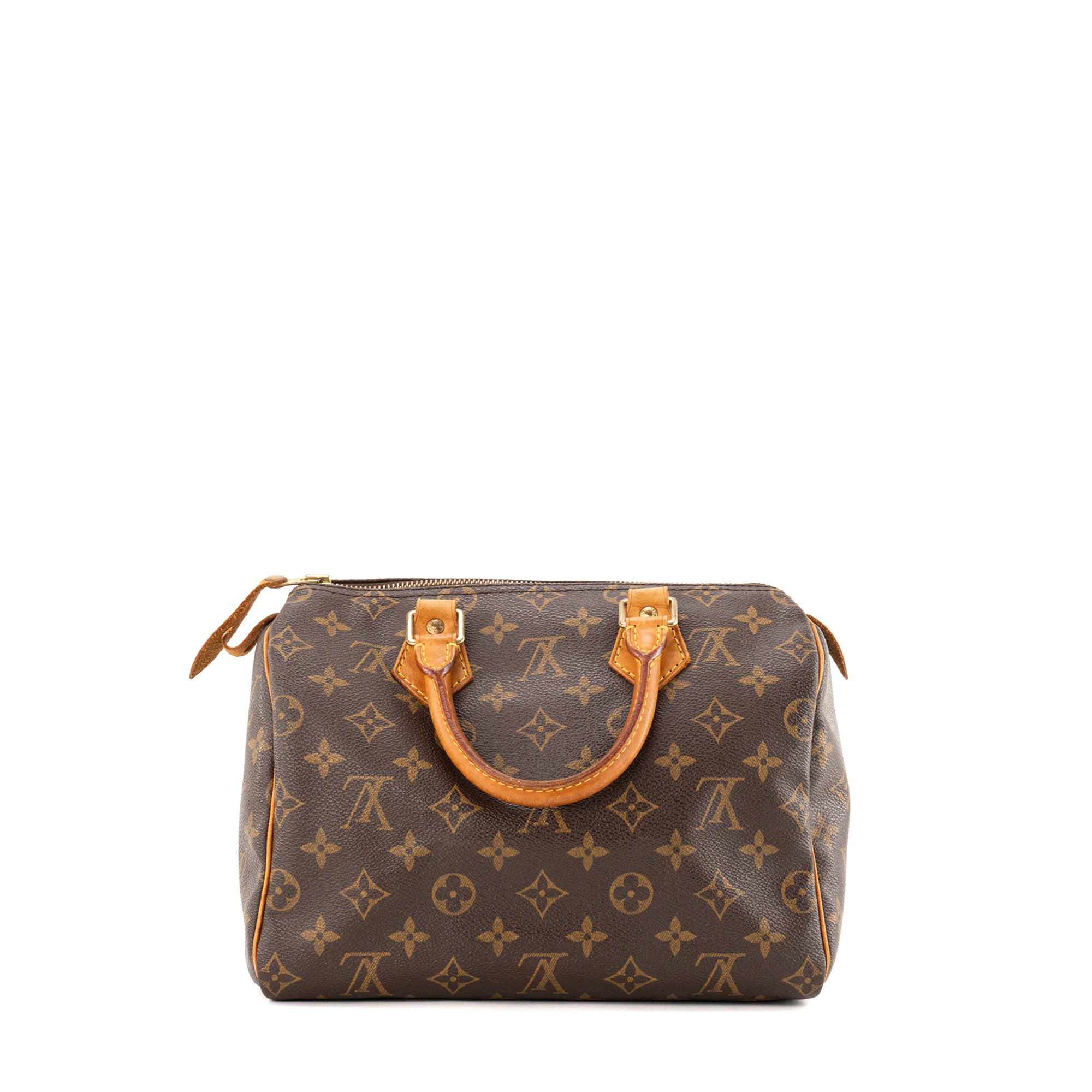 LOUIS VUITTON - Sac à main Speedy 25 Louis Vuitton en toile enduite monogrammée vintage