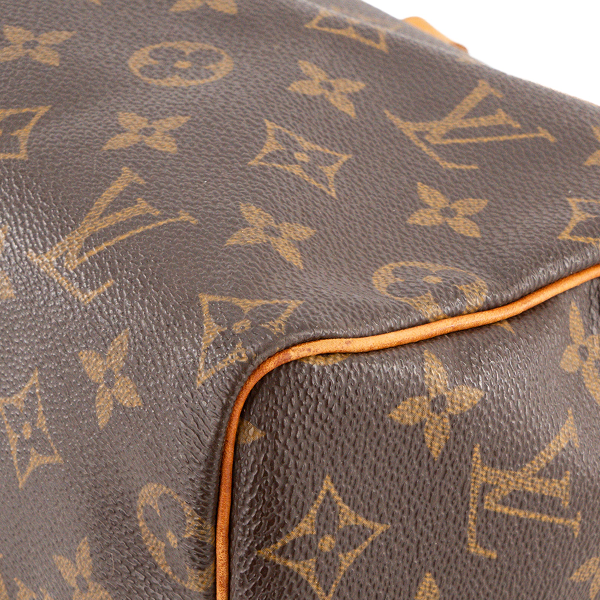 LOUIS VUITTON - Sac à main Speedy 25 Louis Vuitton en toile enduite monogrammée vintage