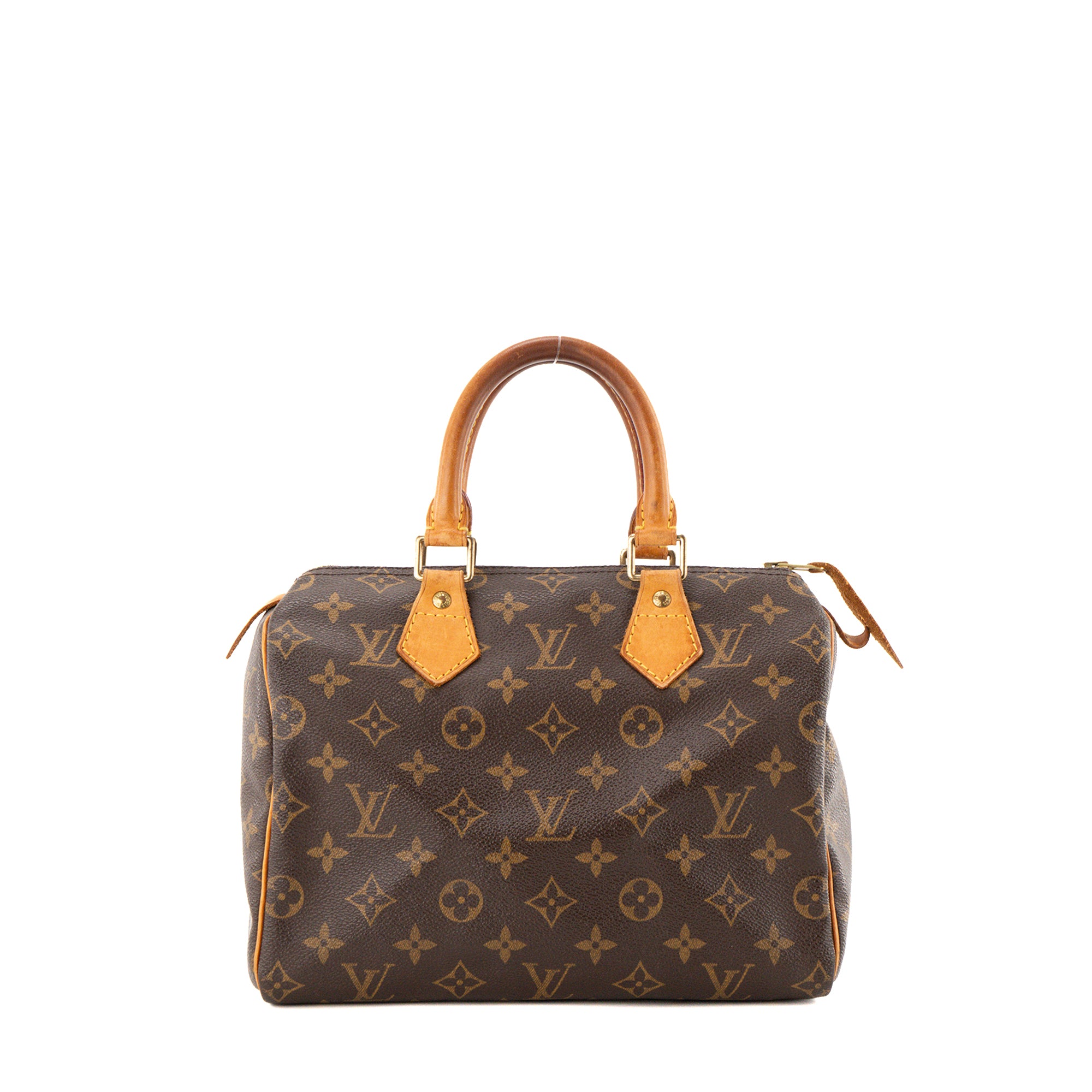LOUIS VUITTON - Sac à main Speedy 25 Louis Vuitton en toile enduite monogrammée vintage
