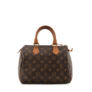LOUIS VUITTON - Sac à main Speedy 25 Louis Vuitton en toile enduite monogrammée vintage