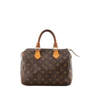 LOUIS VUITTON - Sac à main Speedy 25 Louis Vuitton en toile enduite monogrammée