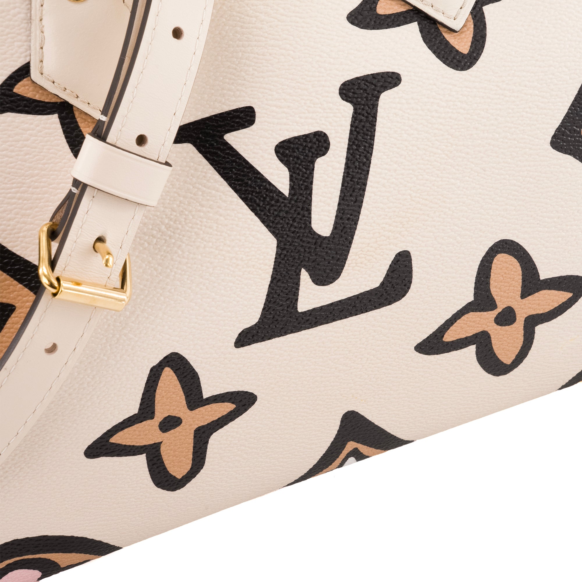 LOUIS VUITTON - Sac à main Speedy 25 Wild at Heart Louis Vuitton en toile enduite monogrammée giant édition limitée