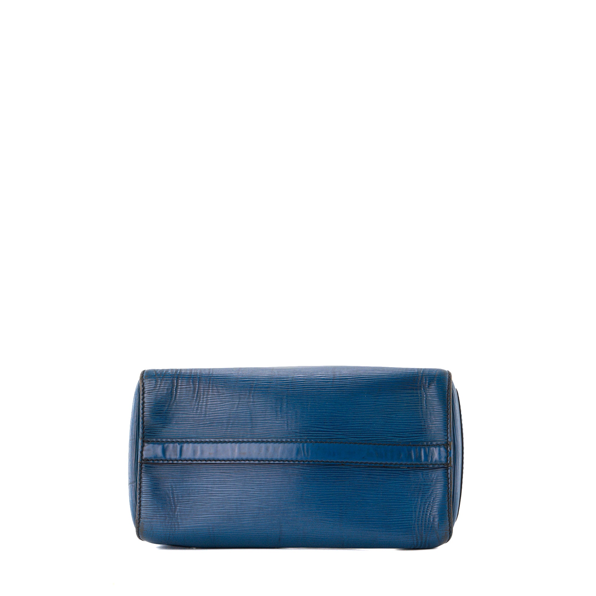 LOUIS VUITTON - Sac à main Speedy 30  Louis Vuitton en cuir épi bleu vintage