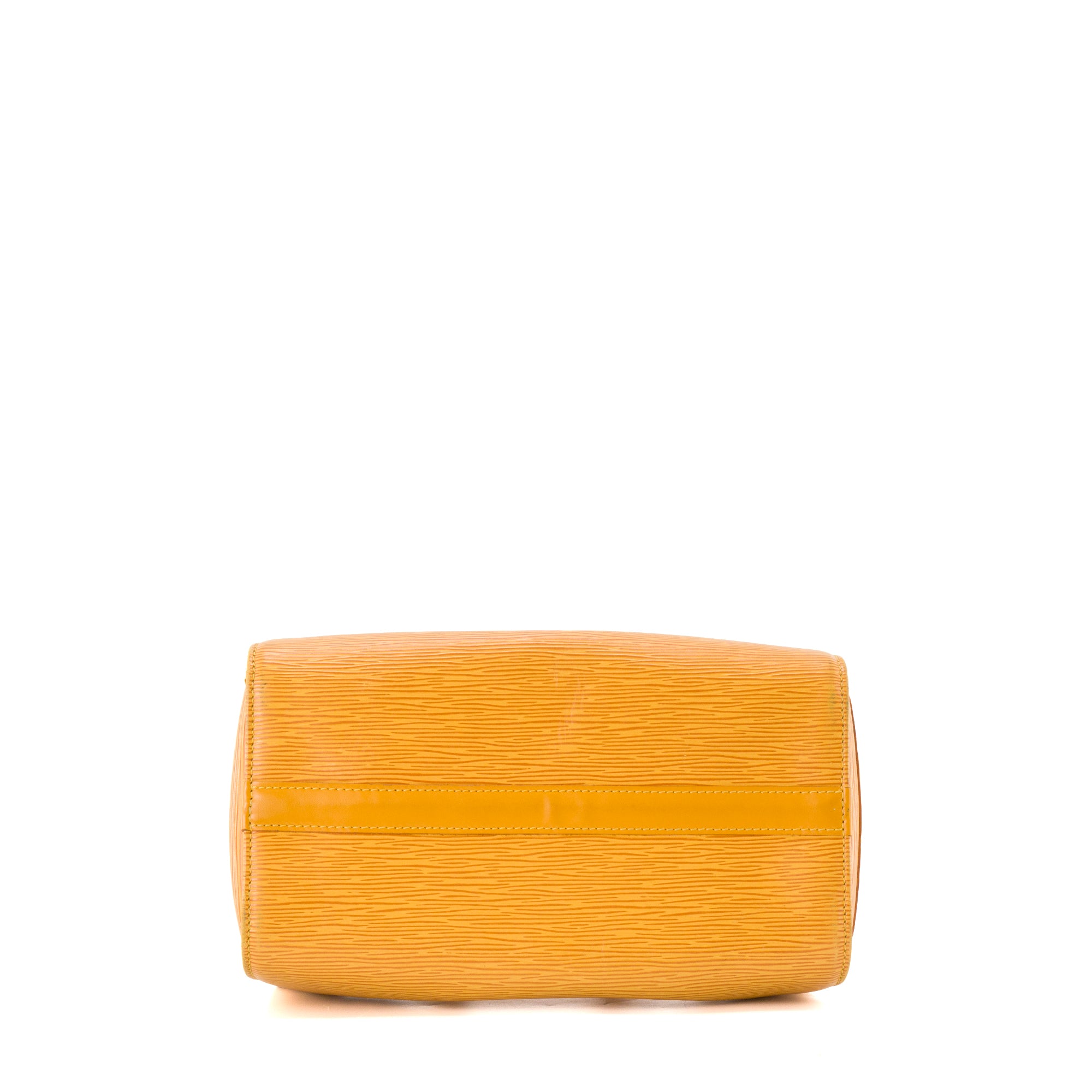 LOUIS VUITTON - Sac à main Speedy 25 Louis Vuitton en cuir épi jaune