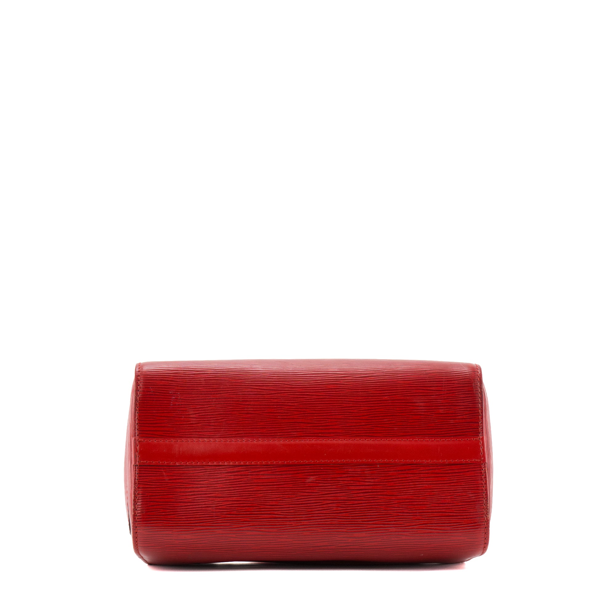 LOUIS VUITTON - Sac à main Speedy 30 Louis Vuitton en cuir épi rouge vintage