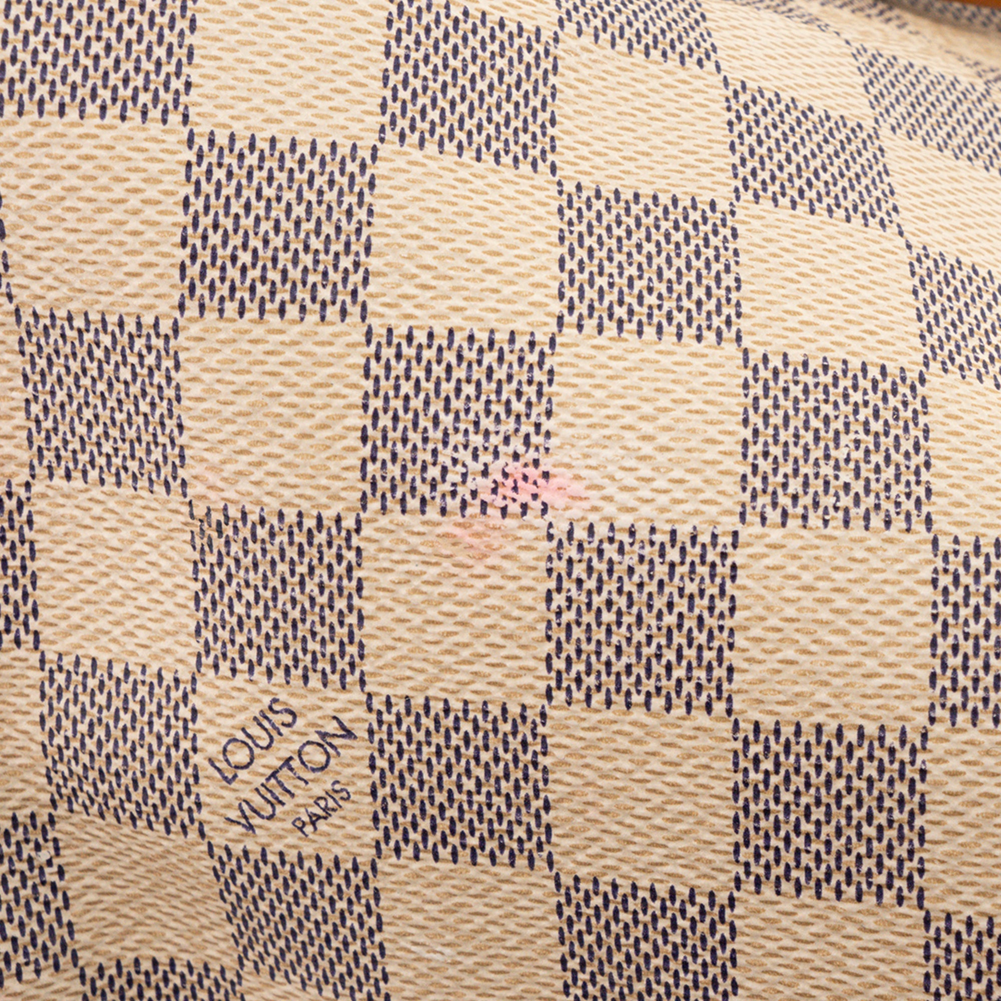 LOUIS VUITTON - Sac à main Speedy 30 Louis Vuitton en toile enduite damier azur
