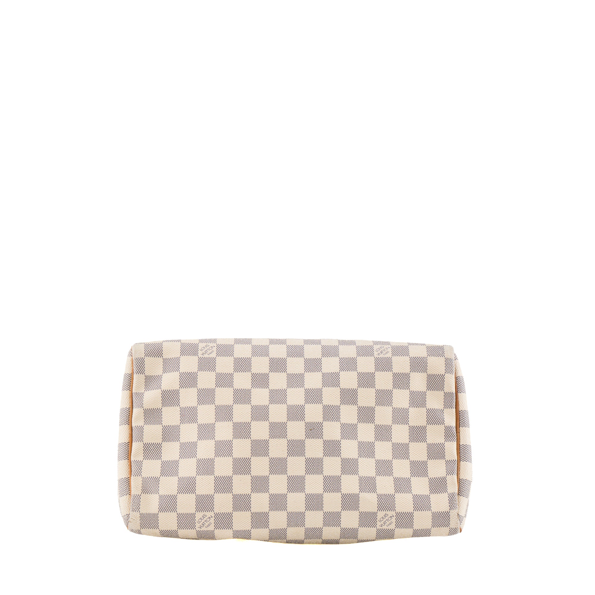 LOUIS VUITTON - Sac à main Speedy 30 Louis Vuitton en toile enduite damier azur