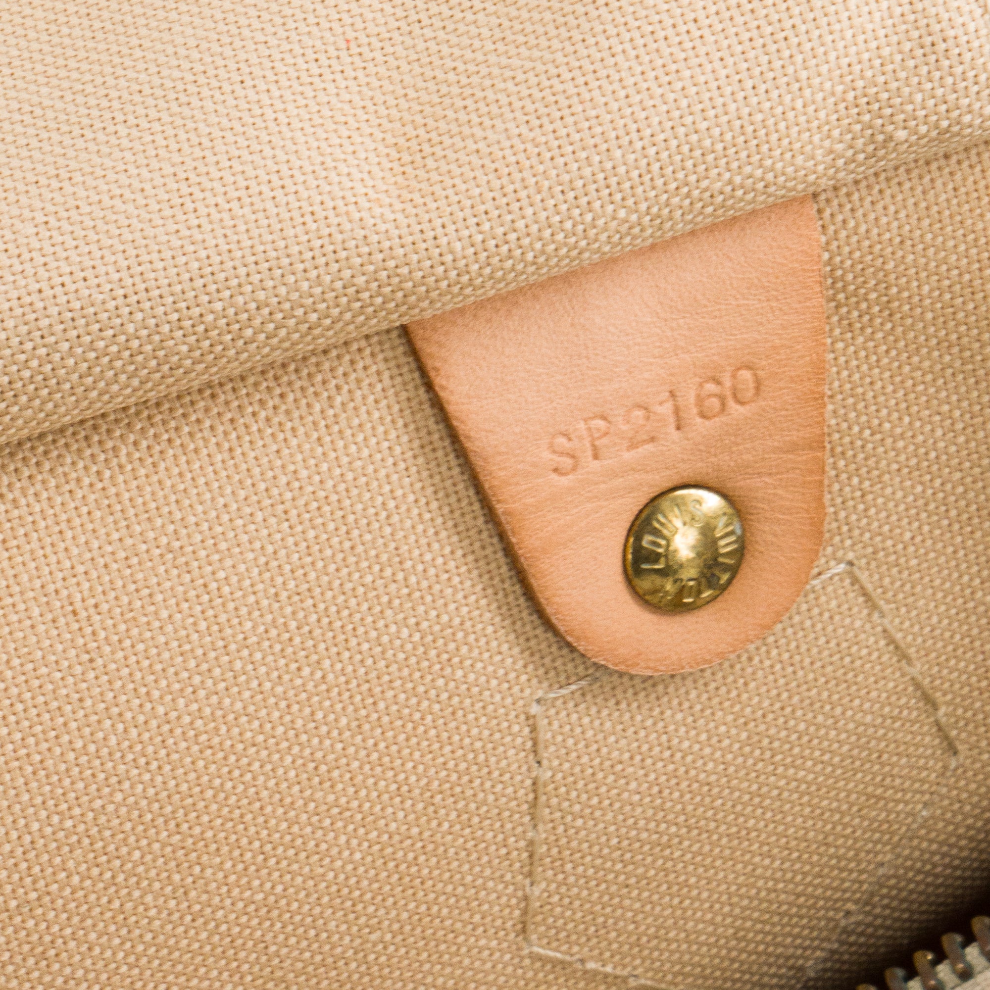 LOUIS VUITTON - Sac à main Speedy 30 Louis Vuitton en toile enduite damier azur