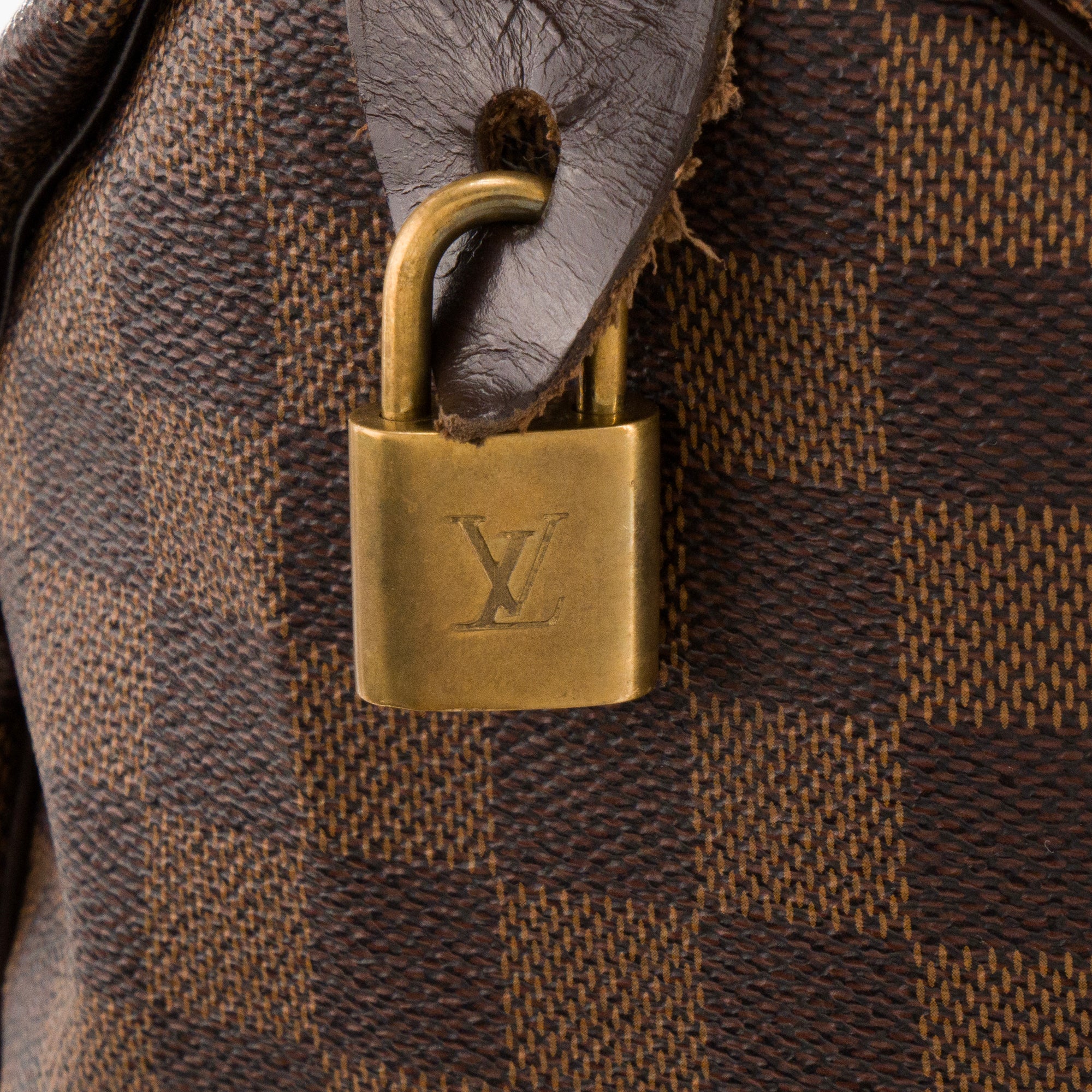LOUIS VUITTON - Sac à main Speedy 30 Louis Vuitton en toile enduite damier ébène