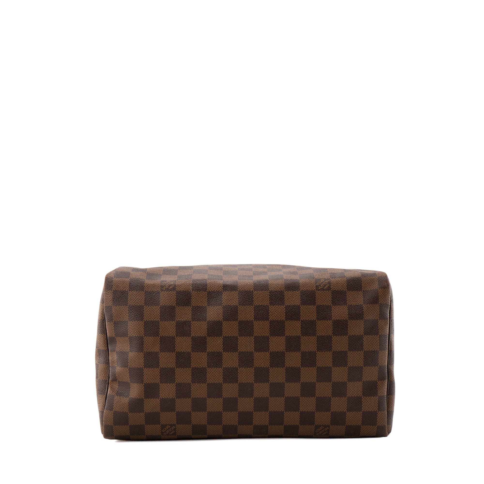 LOUIS VUITTON - Sac à main Speedy 30 Louis Vuitton en toile enduite damier ébène
