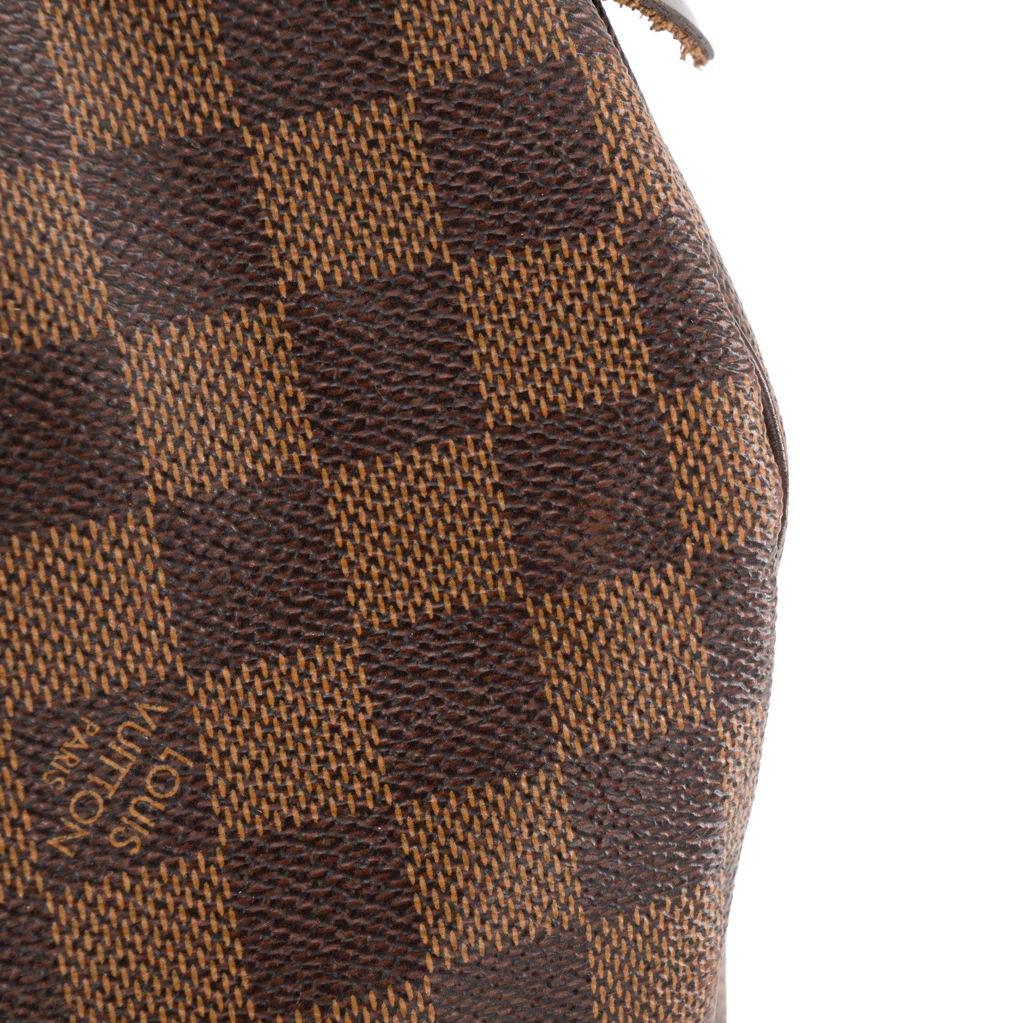 LOUIS VUITTON - Sac à main Speedy 30 Louis Vuitton en toile enduite damier ébène