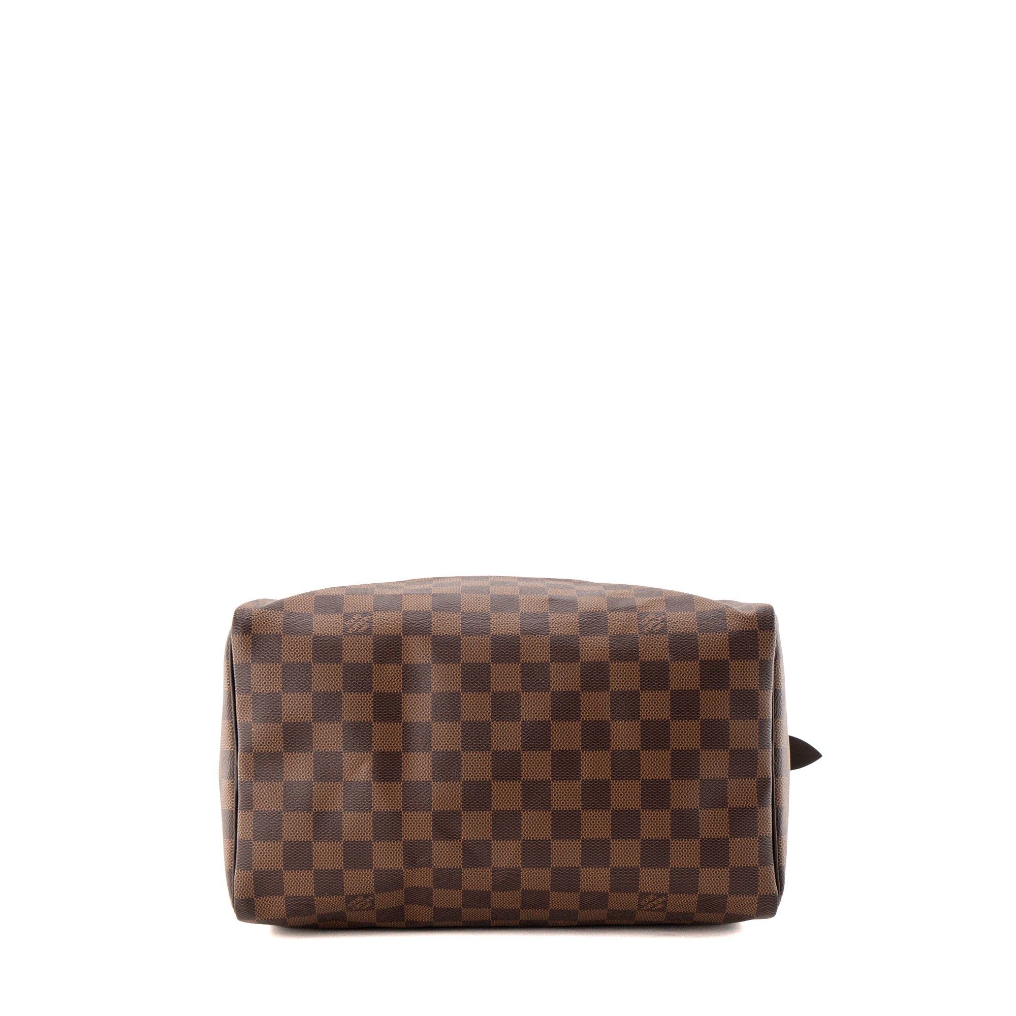 LOUIS VUITTON - Sac à main Speedy 30 Louis Vuitton en toile enduite damier ébène