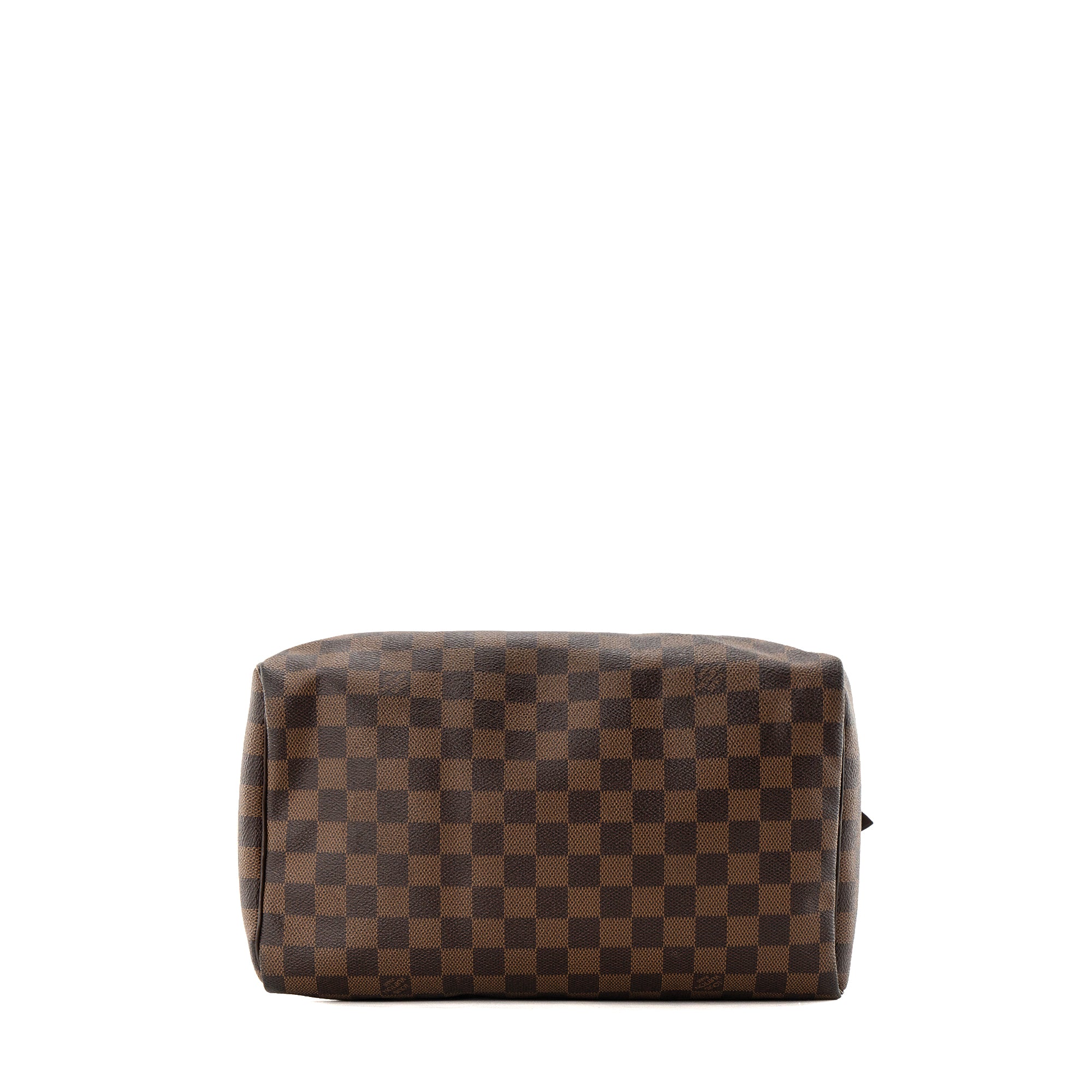 LOUIS VUITTON - Sac à main Speedy 30 Louis Vuitton en toile enduite damier ébène