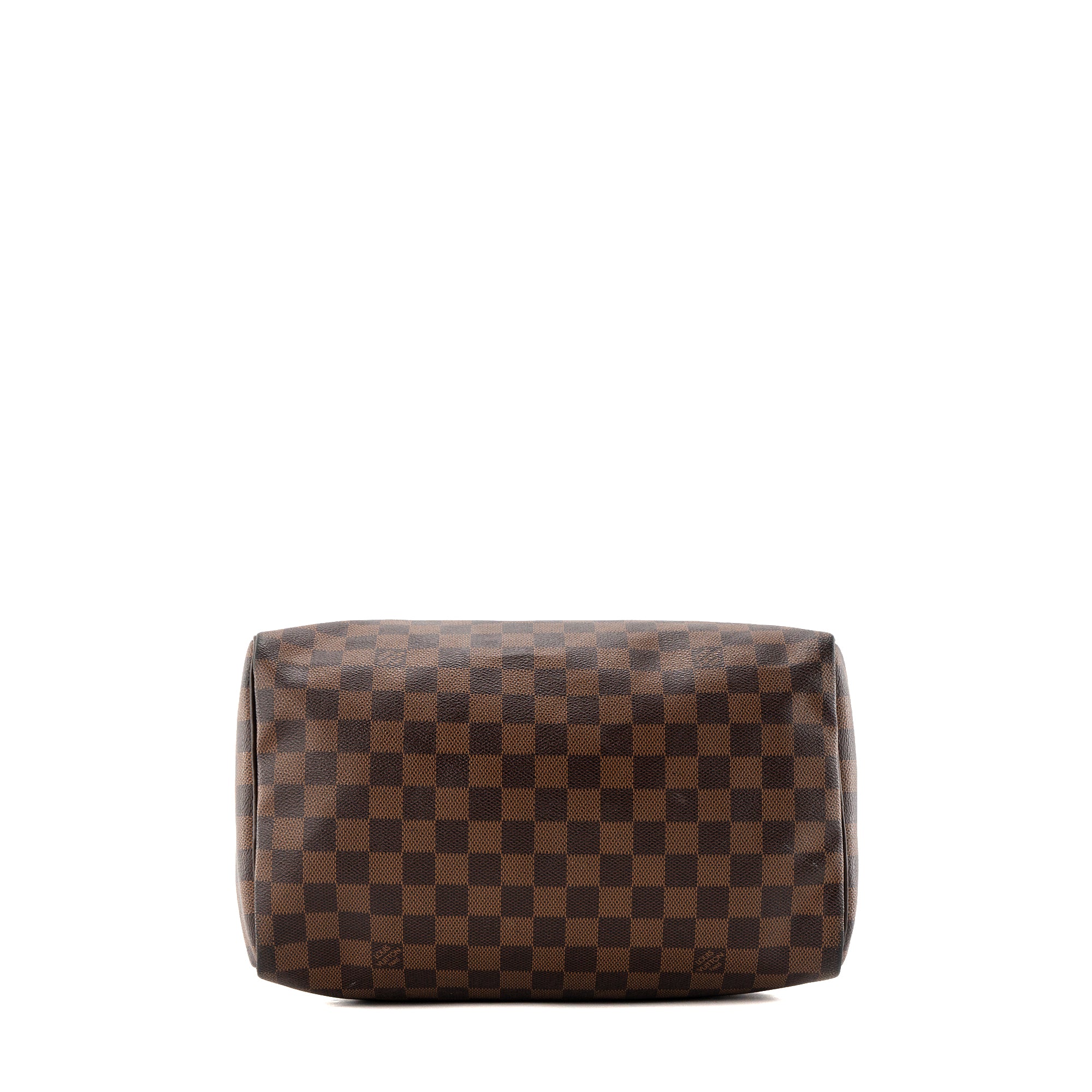 LOUIS VUITTON - Sac à main Speedy 30 Louis Vuitton en toile enduite damier ébène