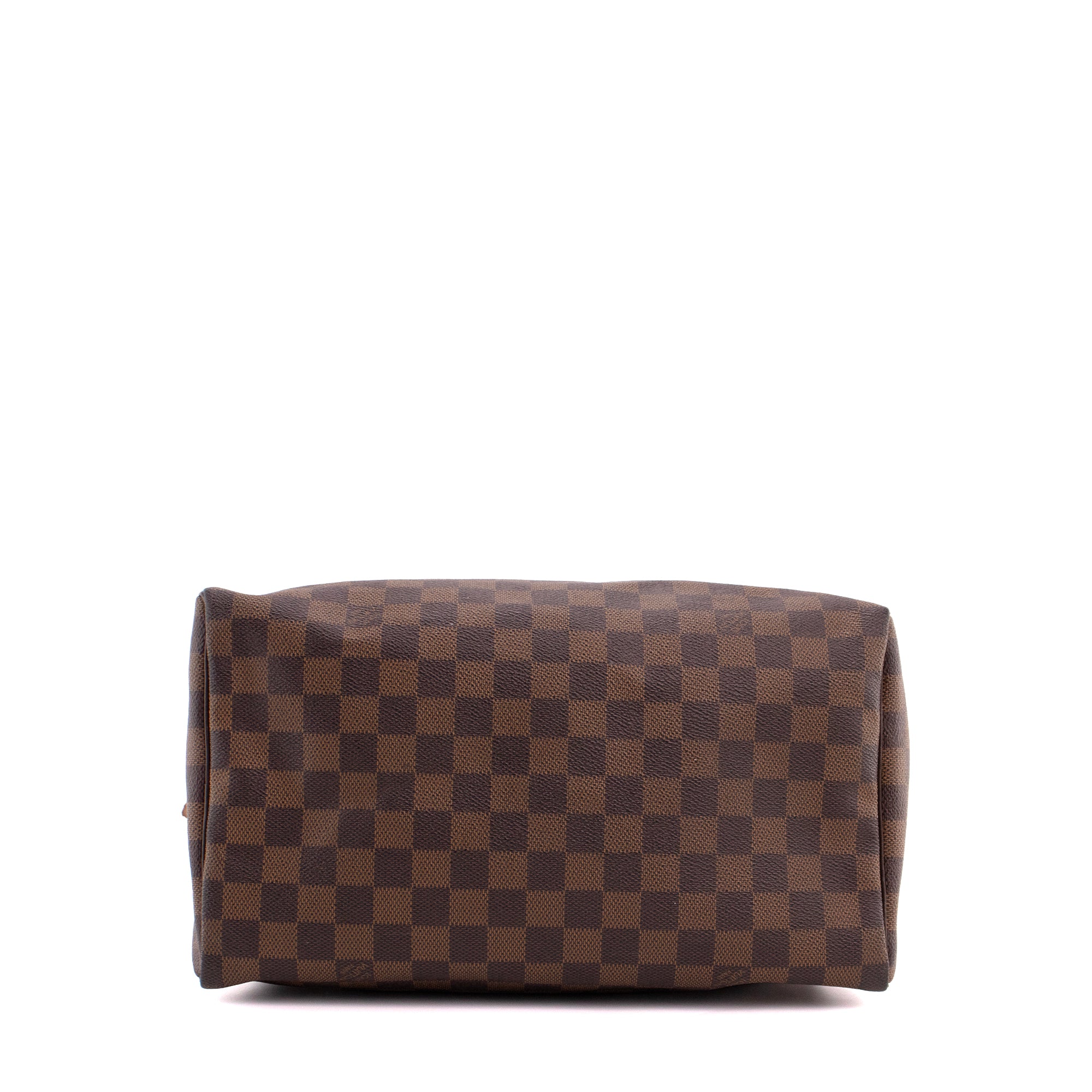 LOUIS VUITTON - Sac à main Speedy 30 Louis Vuitton en toile enduite damier ébène
