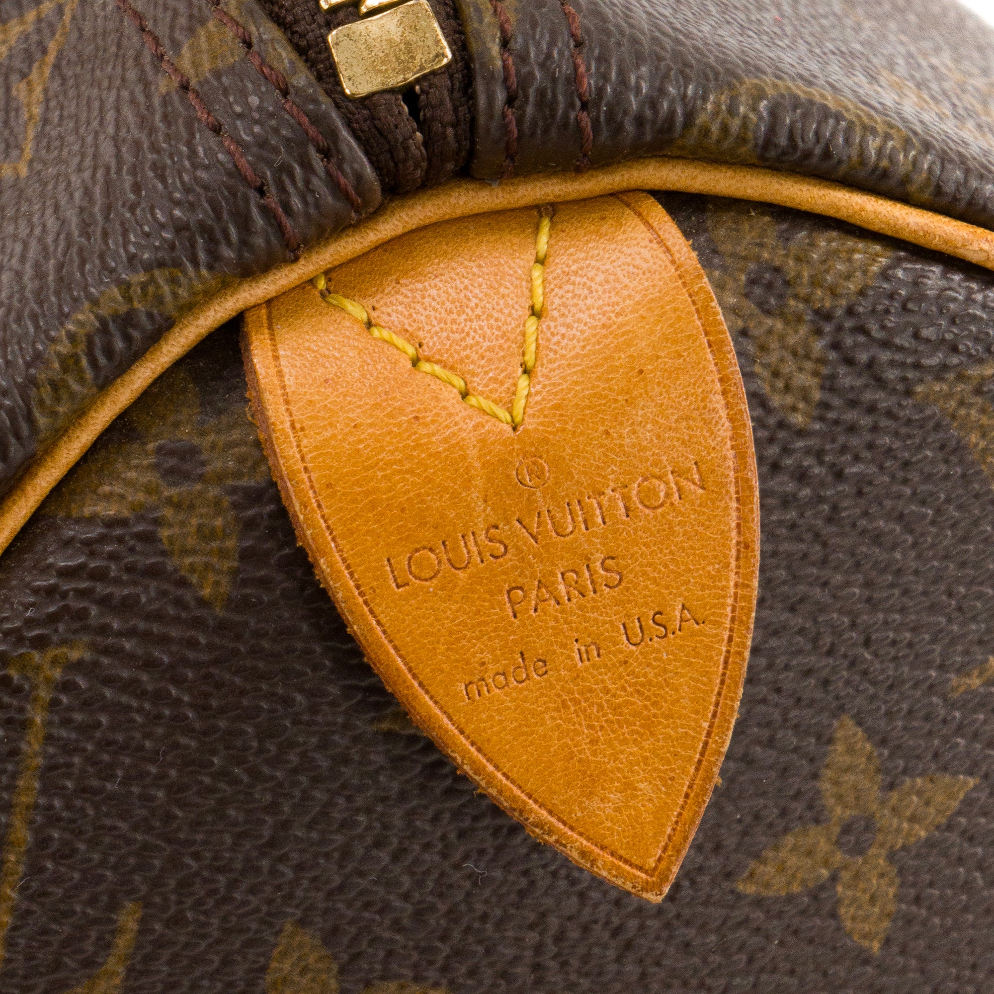 LOUIS VUITTON - Sac à main Speedy 30 Louis Vuitton en toile enduite monogrammée