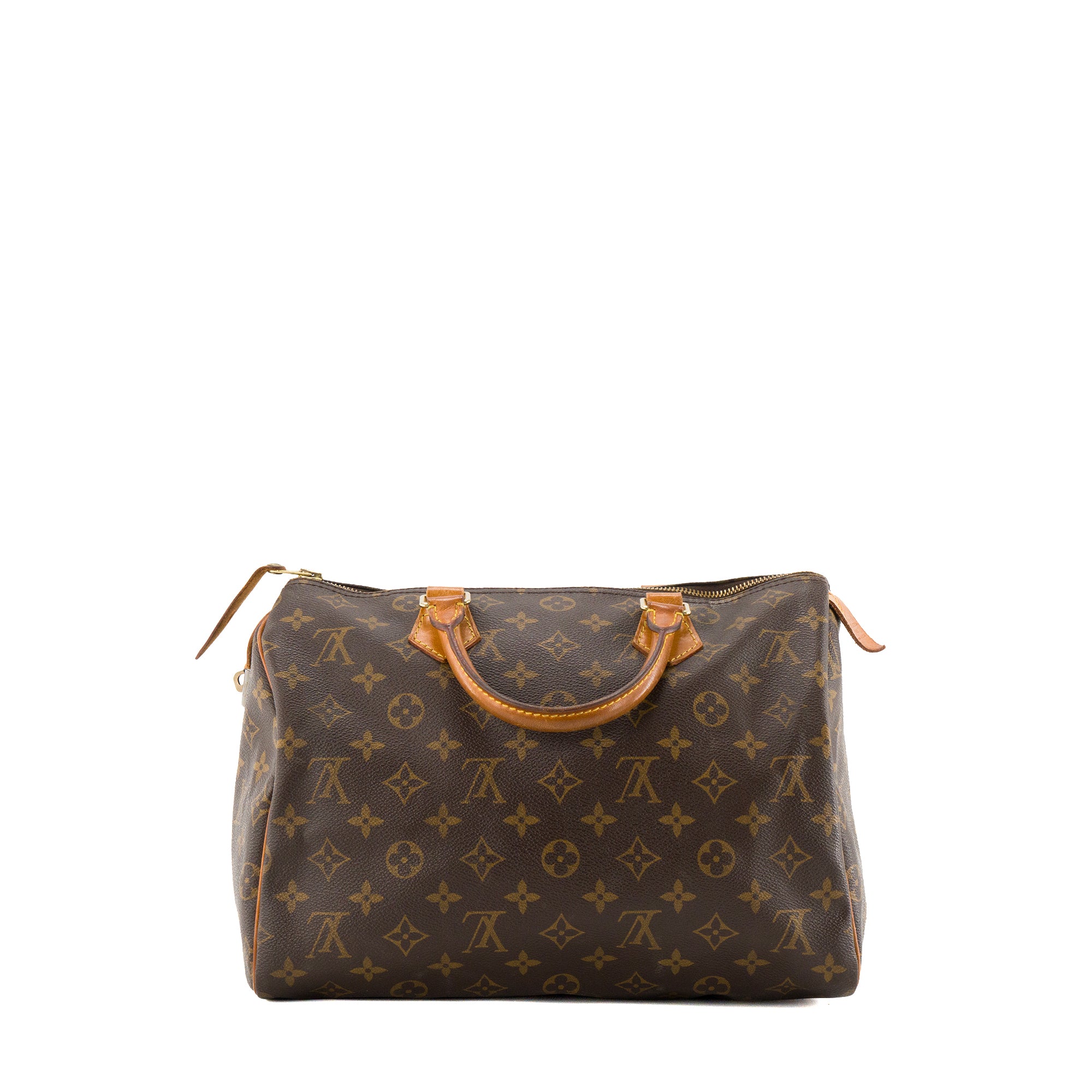 LOUIS VUITTON - Sac à main Speedy 30 Louis Vuitton en toile enduite monogrammée
