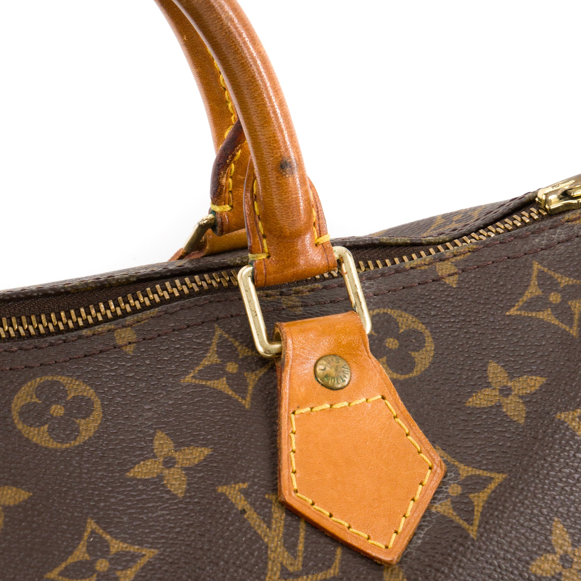 LOUIS VUITTON - Sac à main Speedy 30 Louis Vuitton en toile enduite monogrammée