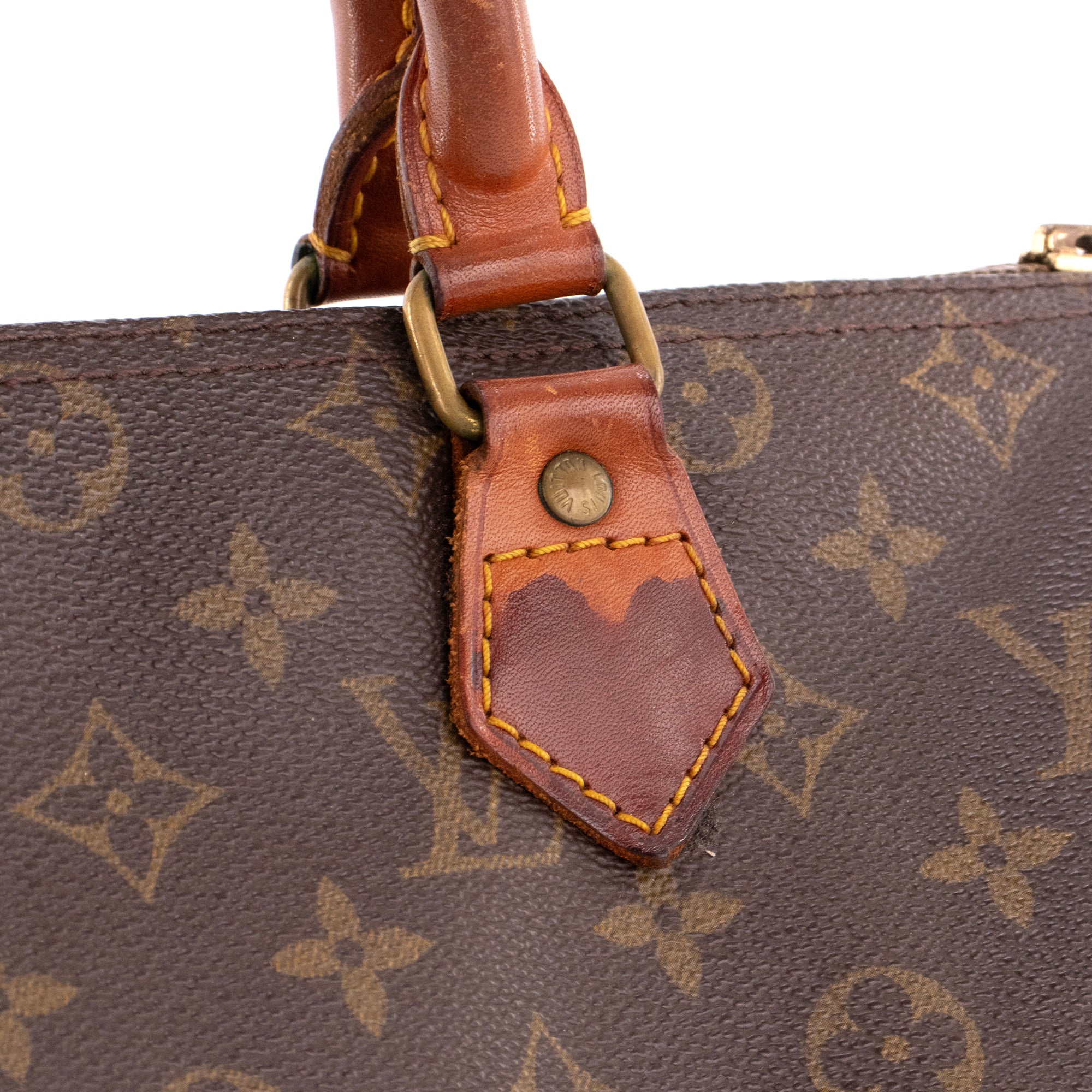LOUIS VUITTON - Sac à main Speedy 30 Louis Vuitton en toile enduite monogrammée vintage