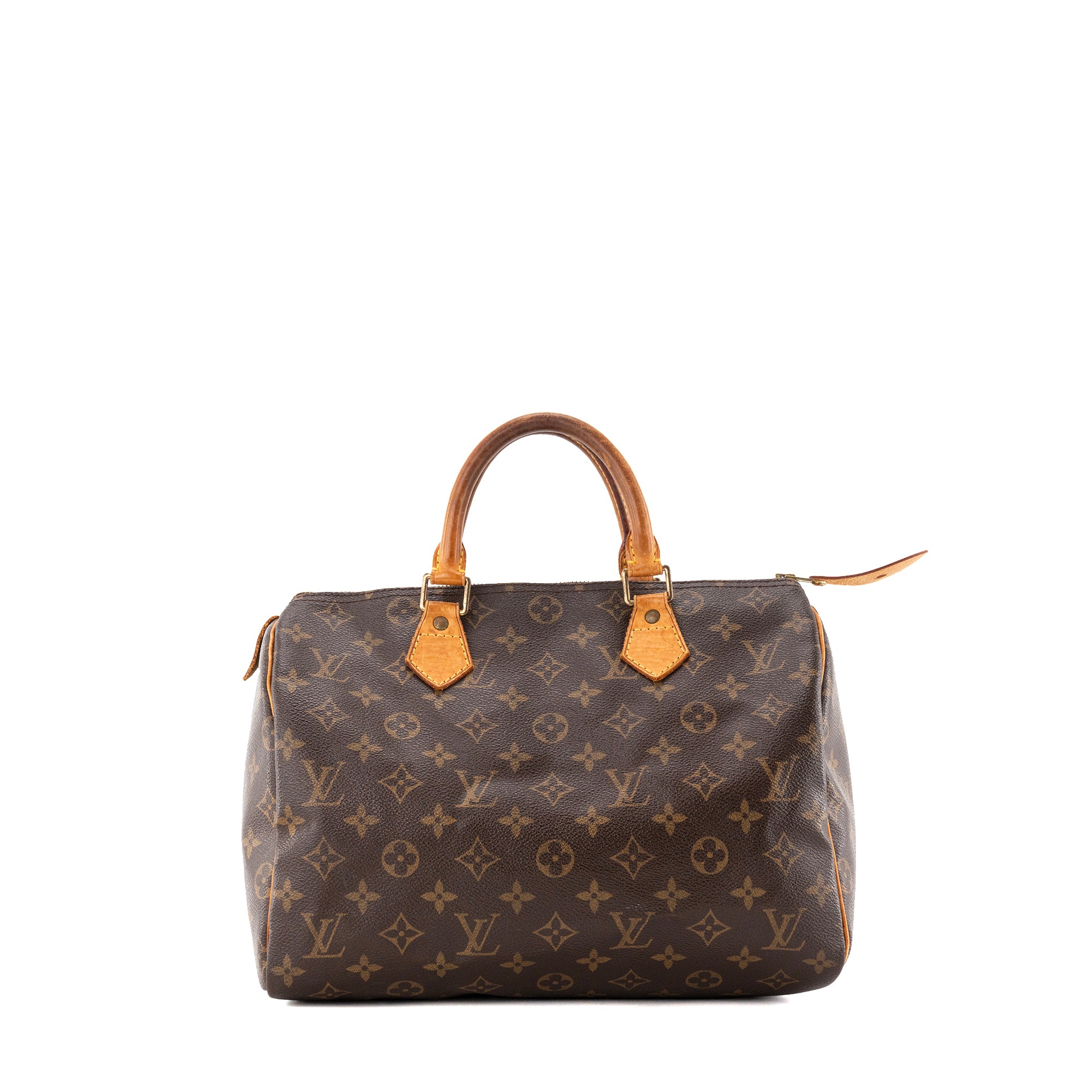 LOUIS VUITTON - Sac à main Speedy 30 Louis Vuitton en toile enduite monogrammée