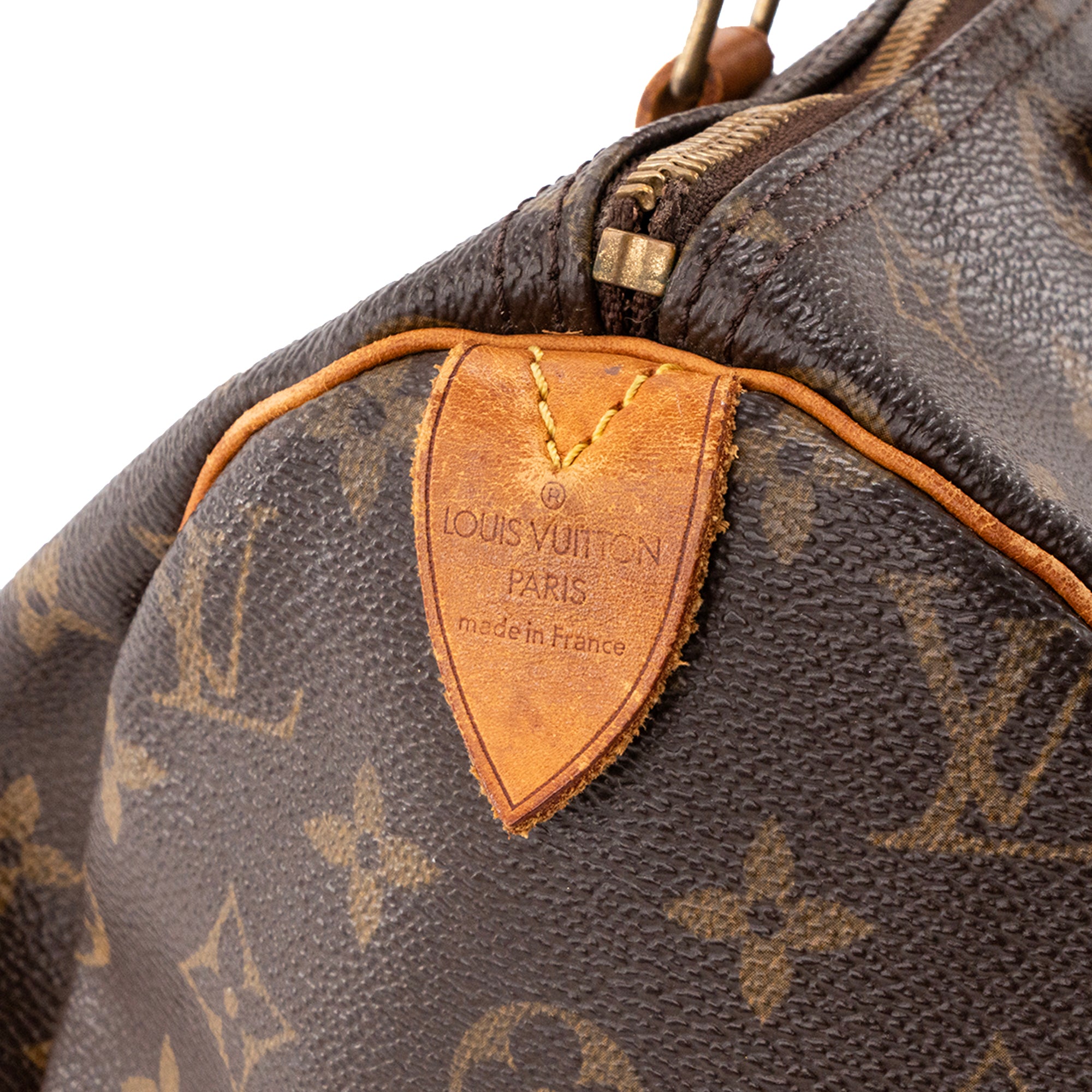 LOUIS VUITTON - Sac à main Speedy 30 Louis Vuitton en toile enduite monogrammée