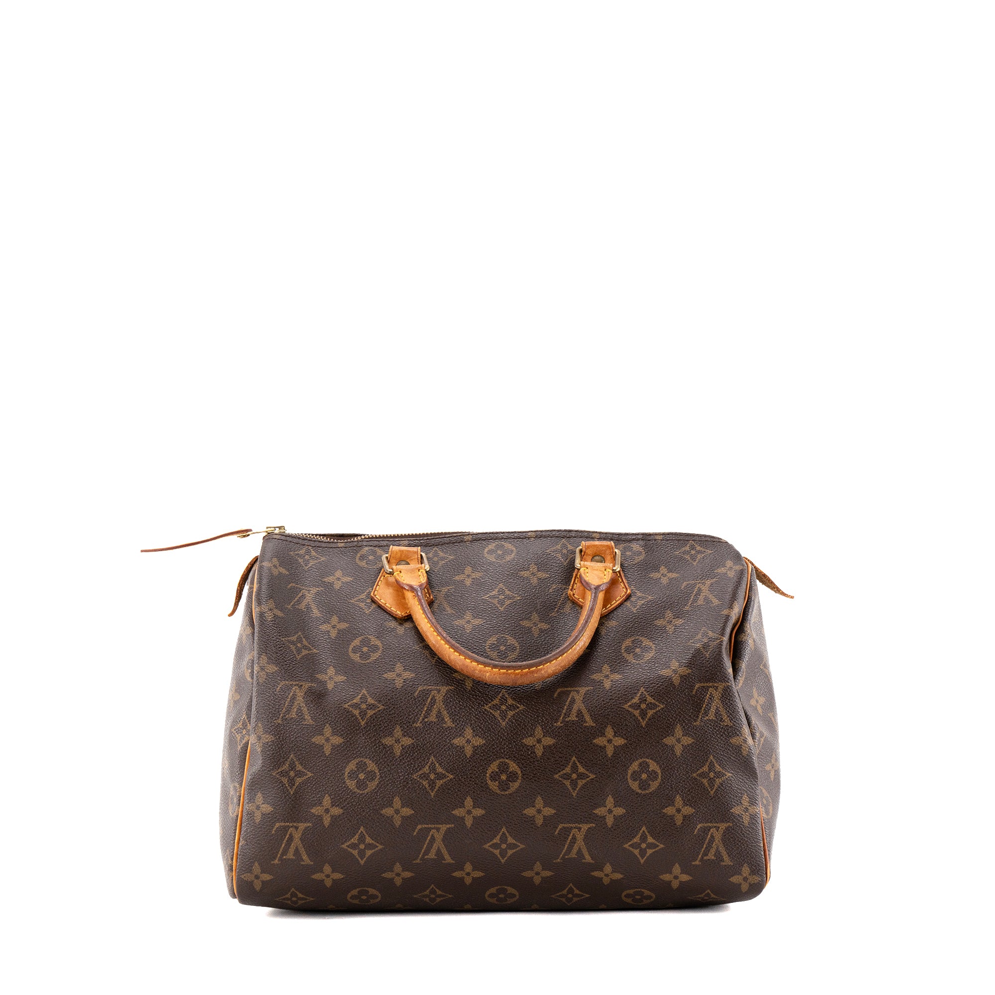 LOUIS VUITTON - Sac à main Speedy 30 Louis Vuitton en toile enduite monogrammée