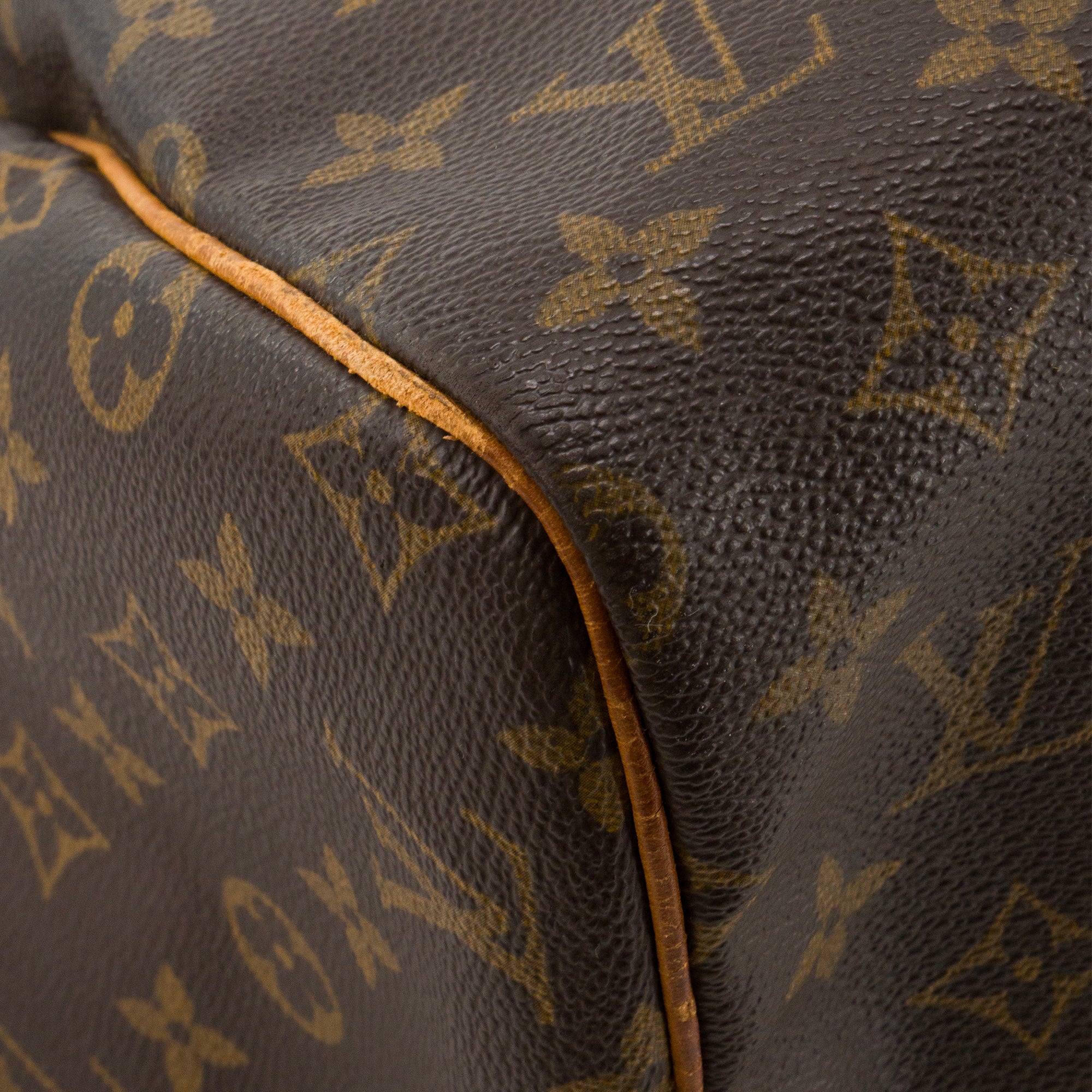 LOUIS VUITTON - Sac à main Speedy 30 Louis Vuitton en toile enduite monogrammée marron vintage