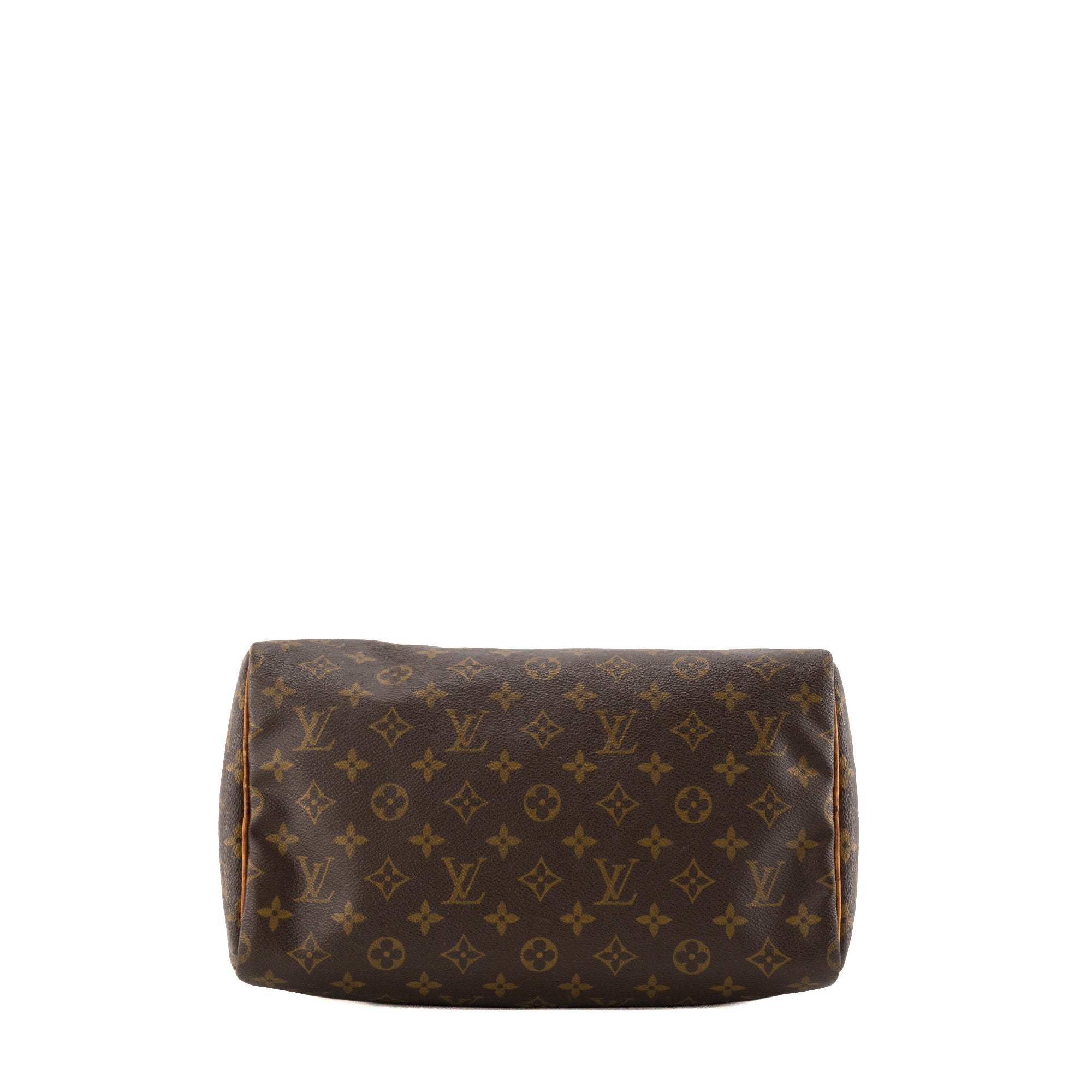 LOUIS VUITTON - Sac à main Speedy 30 Louis Vuitton en toile enduite monogrammée marron vintage