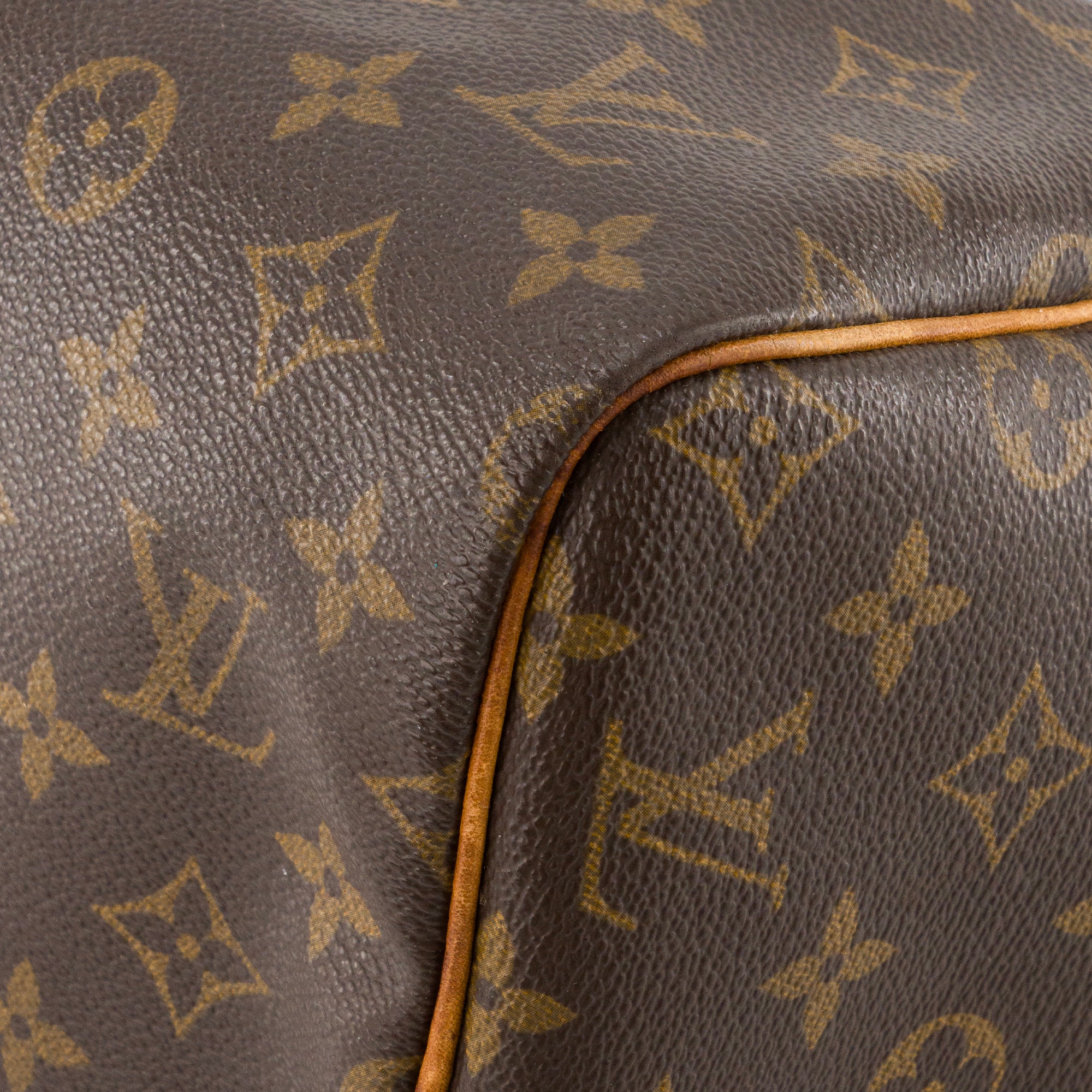 LOUIS VUITTON - Sac à main Speedy 30 Louis Vuitton en toile enduite monogrammée marron vintage