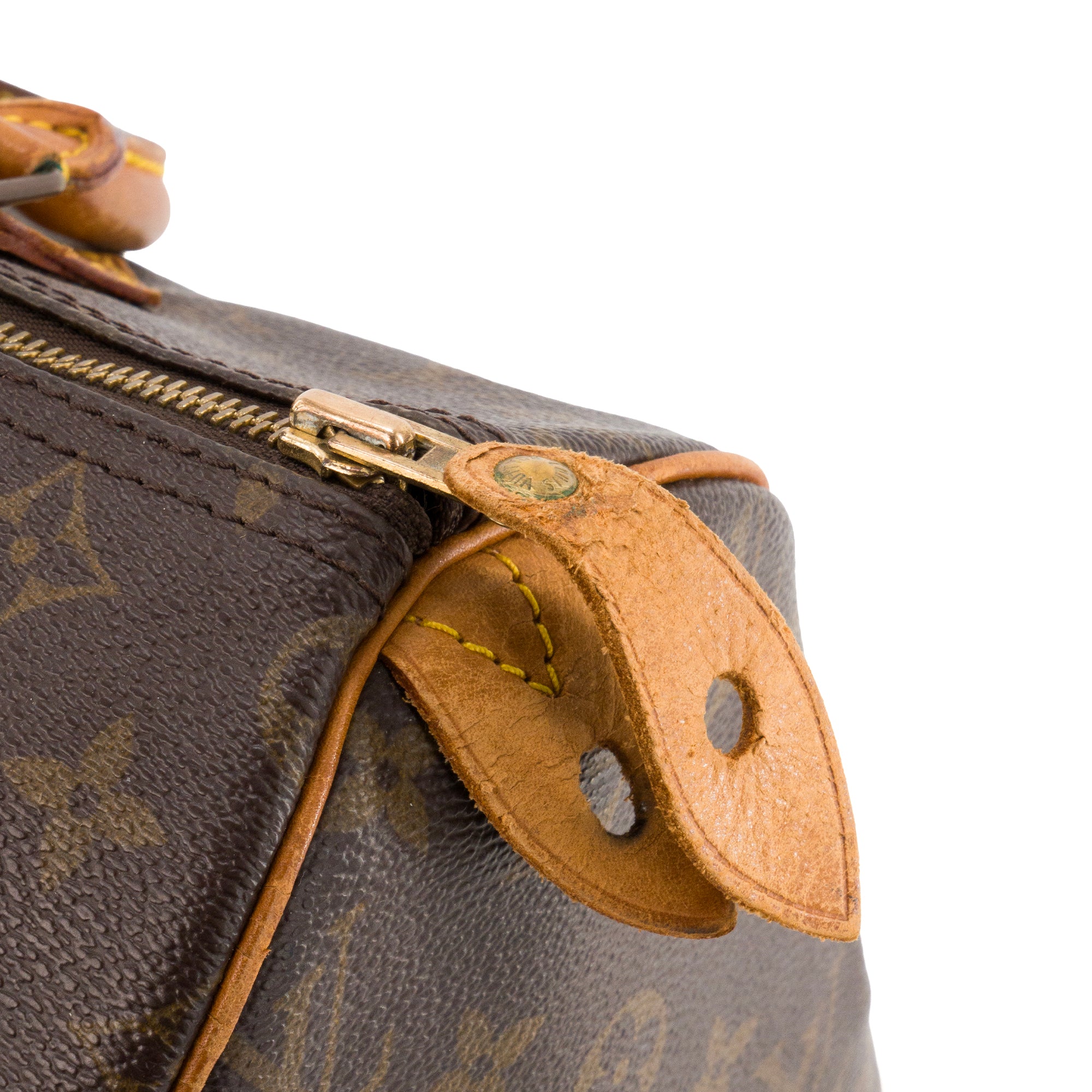 LOUIS VUITTON - Sac à main Speedy 30 Louis Vuitton en toile enduite monogrammée