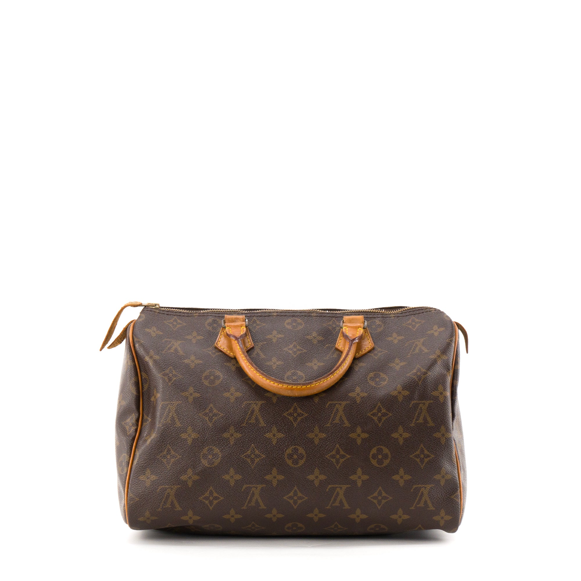 LOUIS VUITTON - Sac à main Speedy 30 Louis Vuitton en toile enduite monogrammée