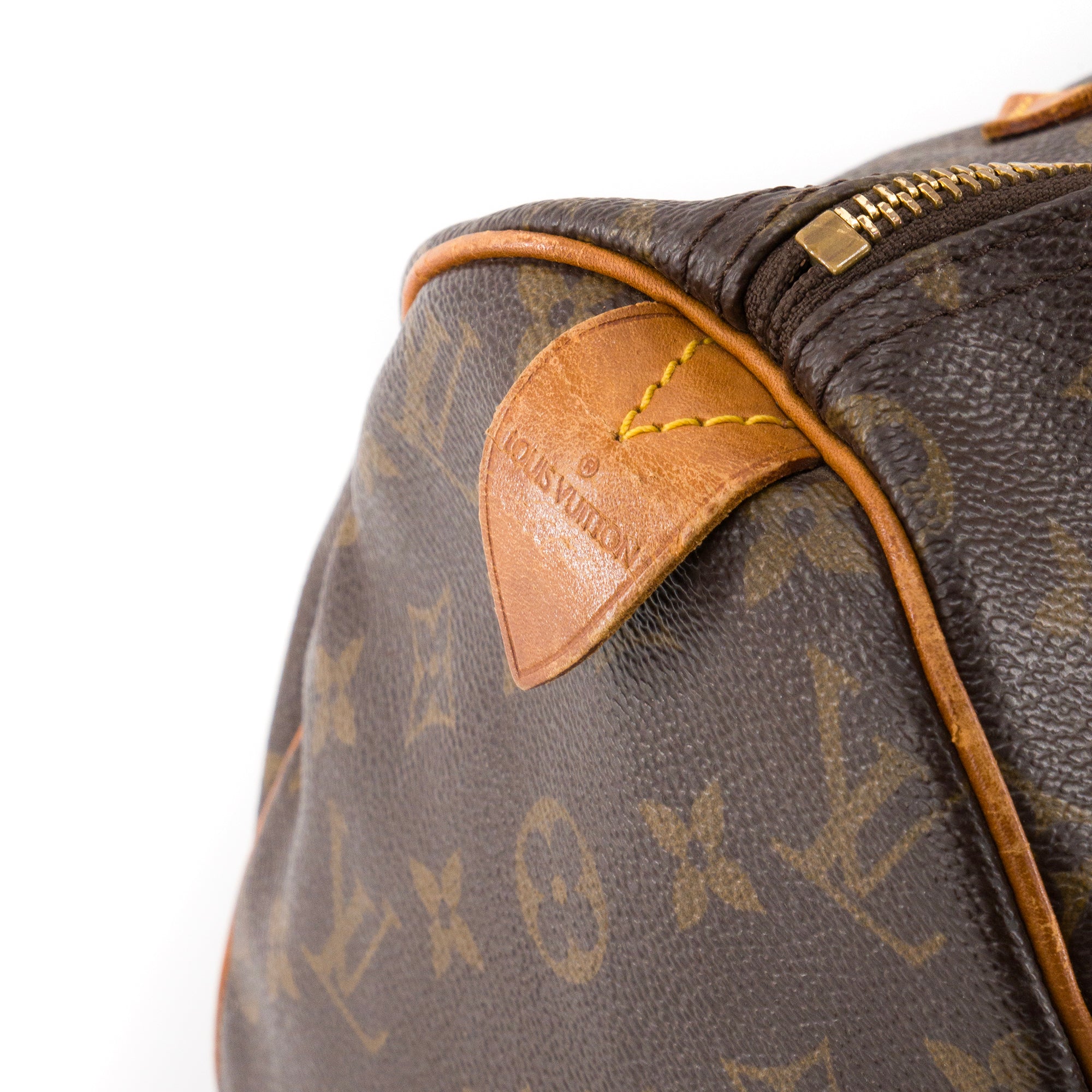 LOUIS VUITTON - Sac à main Speedy 30 Louis Vuitton en toile enduite monogrammée